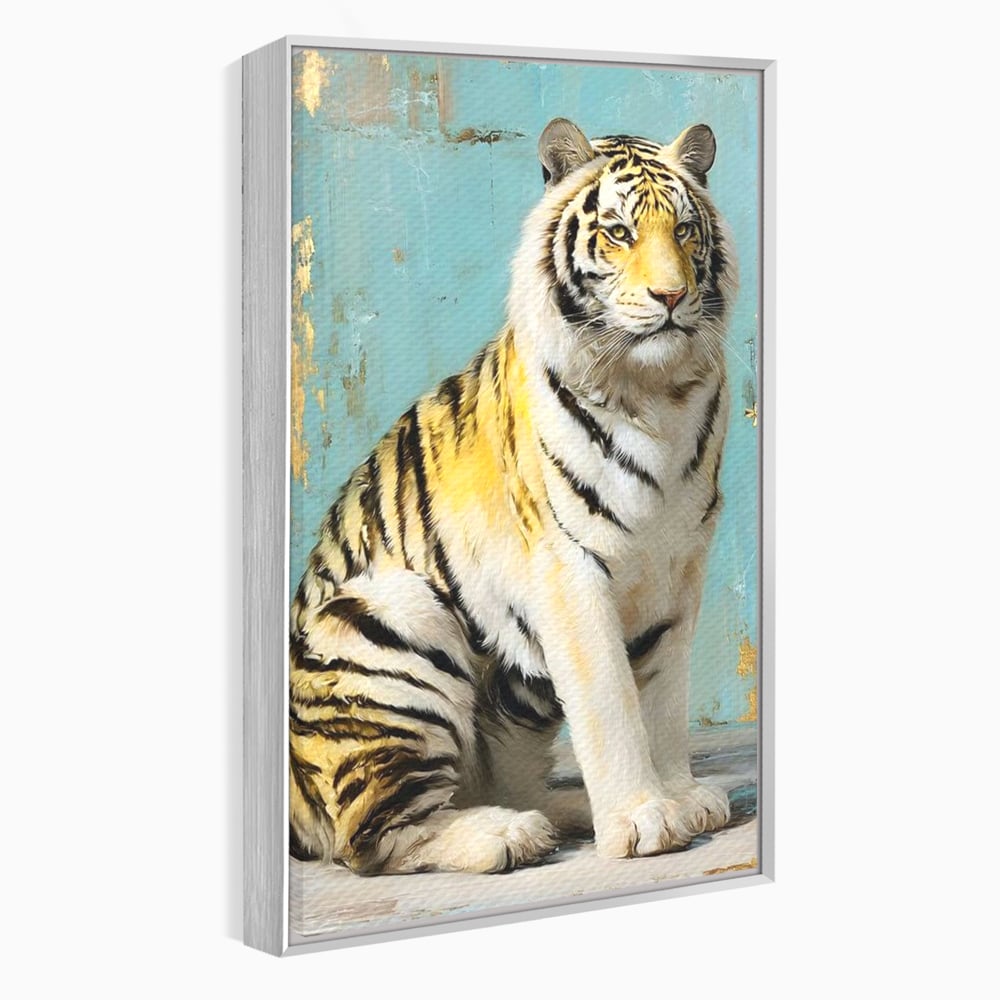 Tablou Canvas Premium, LuxCanva® M1507, Legenda de Aur, Tigru, Regal, Salbatic, Felina, Animal, Tropical, Instinct, Dominant, Dormitor, Birou, Living, Camera Copil