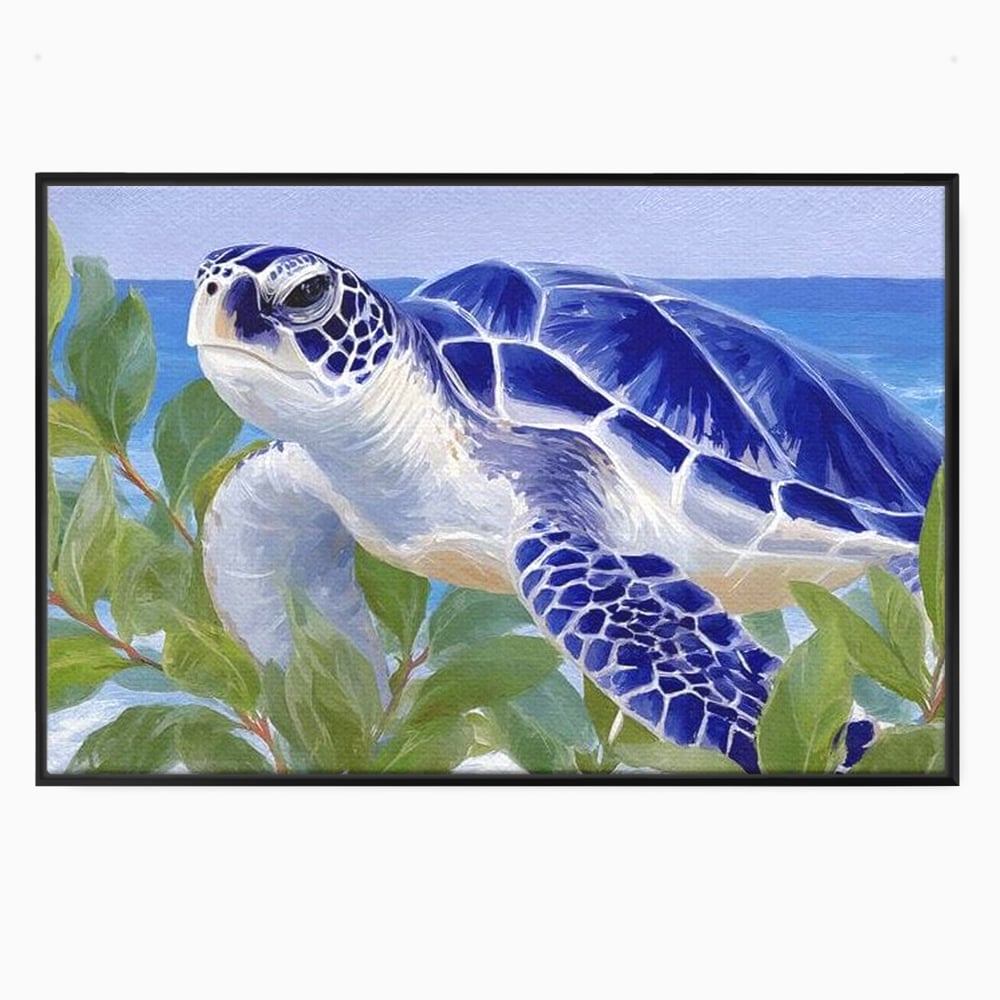 Tablou Canvas Premium, LuxCanva® M1510, Paradisul Testoaselor, Plaja, Ocean, Apa, Exotic, Natura, Carapace, Testoasa, Calatorie, Dormitor, Birou, Living, Camera Copil