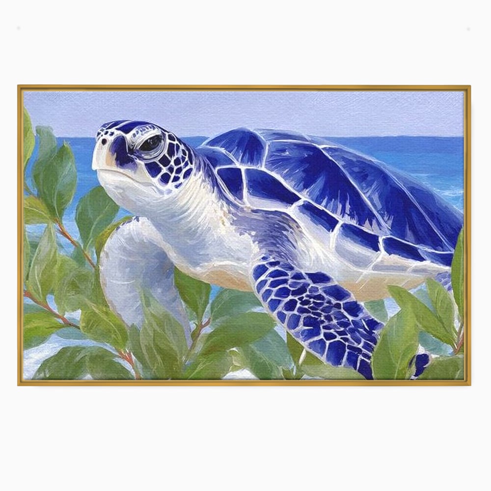 Tablou Canvas Premium, LuxCanva® M1510, Paradisul Testoaselor, Plaja, Ocean, Apa, Exotic, Natura, Carapace, Testoasa, Calatorie, Dormitor, Birou, Living, Camera Copil