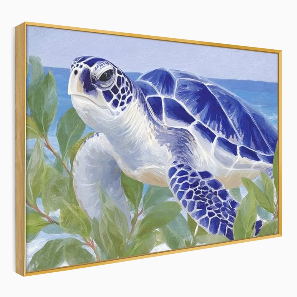 Tablou Canvas Premium, LuxCanva® M1510, Paradisul Testoaselor, Plaja, Ocean, Apa, Exotic, Natura, Carapace, Testoasa, Calatorie, Dormitor, Birou, Living, Camera Copil