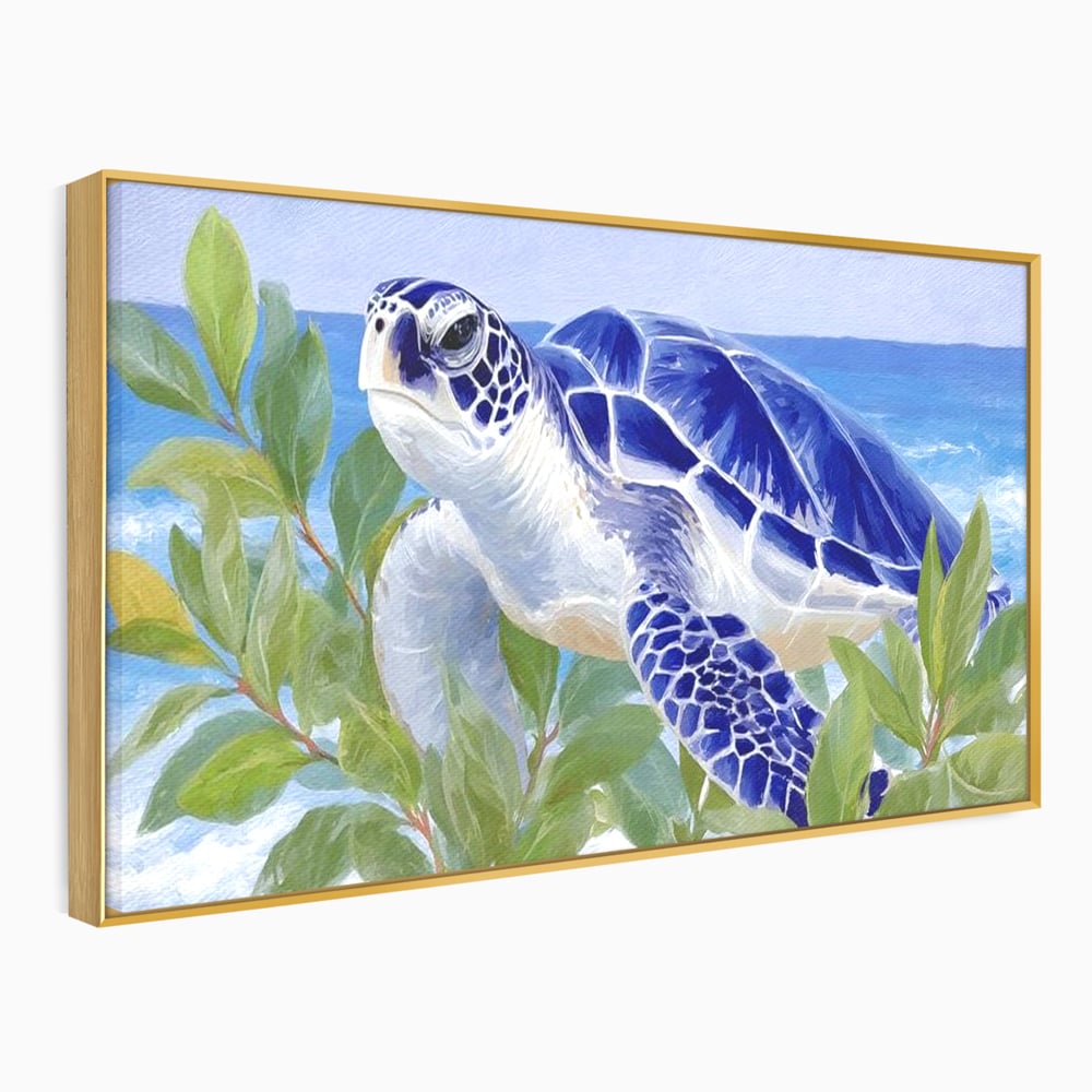 Tablou Canvas Premium, LuxCanva® M1510, Paradisul Testoaselor, Plaja, Ocean, Apa, Exotic, Natura, Carapace, Testoasa, Calatorie, Dormitor, Birou, Living, Camera Copil