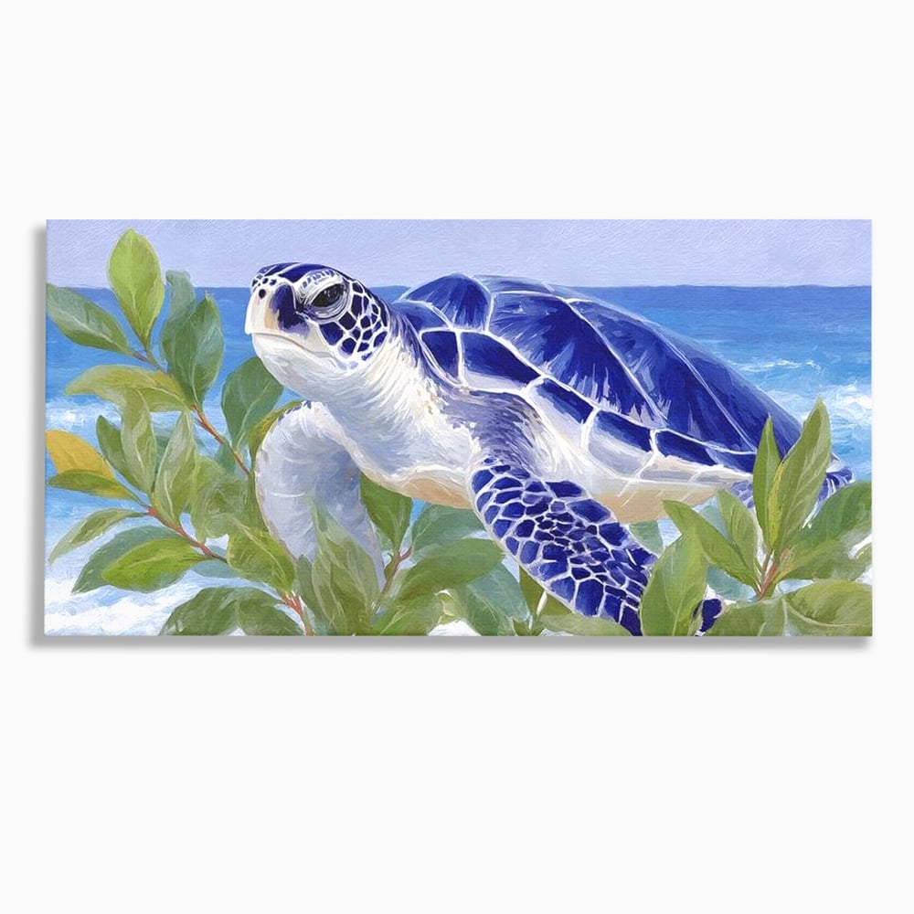 Tablou Canvas Premium, LuxCanva® M1510, Paradisul Testoaselor, Plaja, Ocean, Apa, Exotic, Natura, Carapace, Testoasa, Calatorie, Dormitor, Birou, Living, Camera Copil