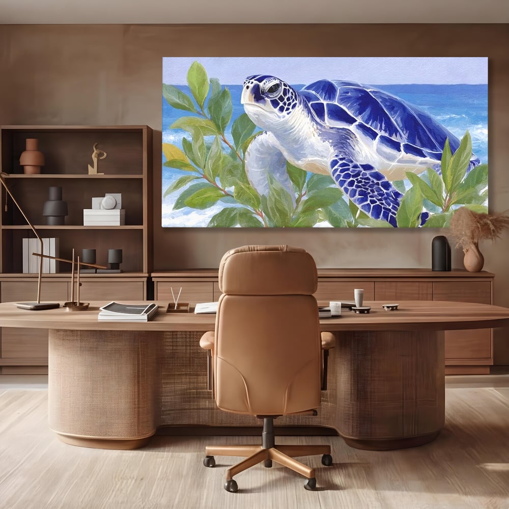 Tablou Canvas Premium, LuxCanva® M1510, Paradisul Testoaselor, Plaja, Ocean, Apa, Exotic, Natura, Carapace, Testoasa, Calatorie, Dormitor, Birou, Living, Camera Copil