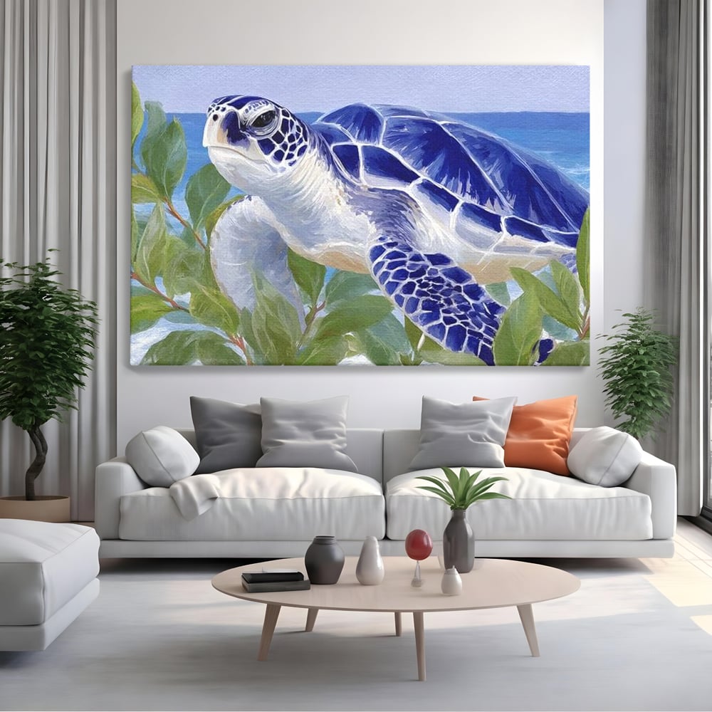 Tablou Canvas Premium, LuxCanva® M1510, Paradisul Testoaselor, Plaja, Ocean, Apa, Exotic, Natura, Carapace, Testoasa, Calatorie, Dormitor, Birou, Living, Camera Copil