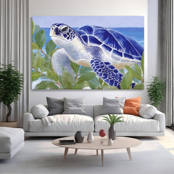 Tablou Canvas Premium, LuxCanva® M1510, Paradisul Testoaselor, Plaja, Ocean, Apa, Exotic, Natura, Carapace, Testoasa, Calatorie, Dormitor, Birou, Living, Camera Copil