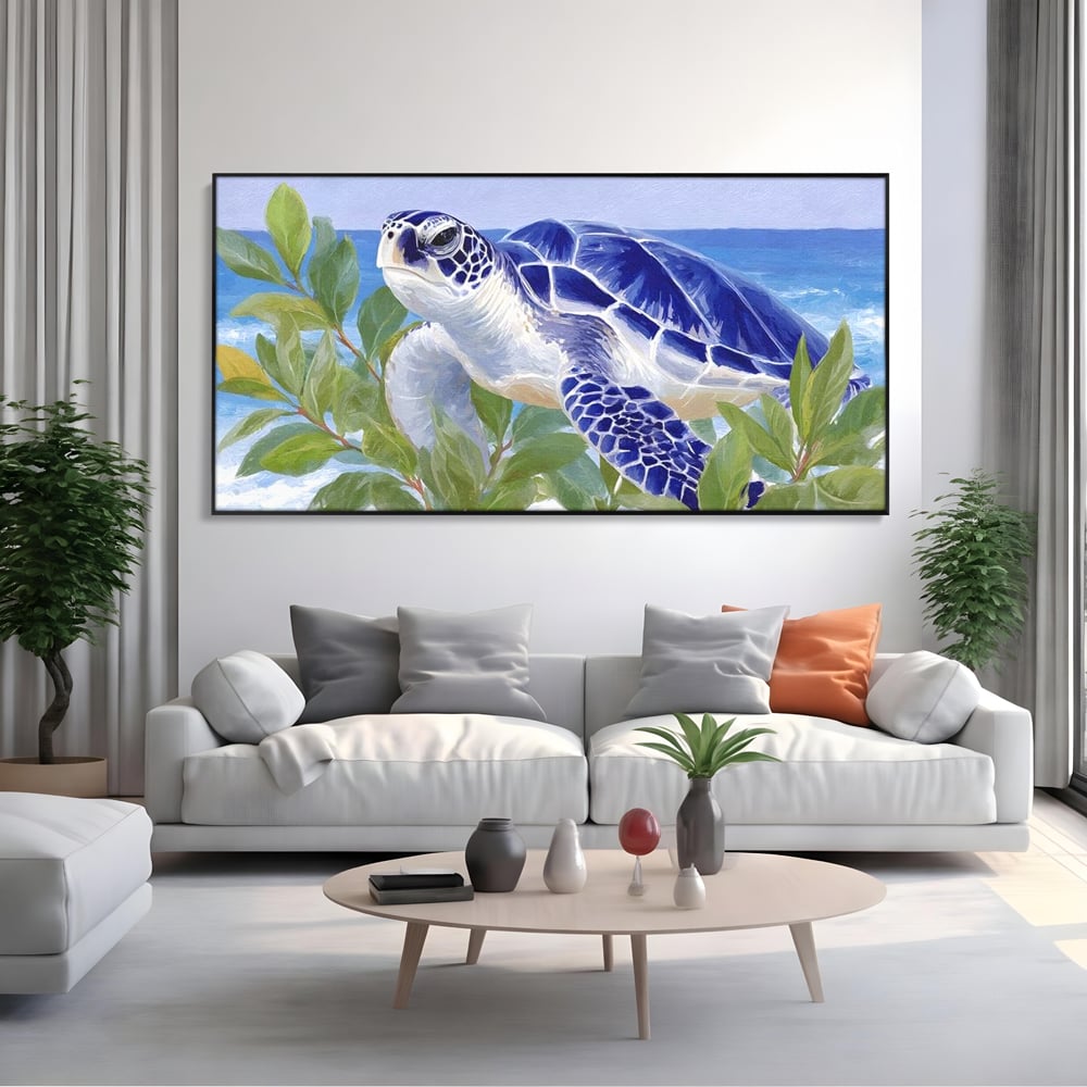 Tablou Canvas Premium, LuxCanva® M1510, Paradisul Testoaselor, Plaja, Ocean, Apa, Exotic, Natura, Carapace, Testoasa, Calatorie, Dormitor, Birou, Living, Camera Copil