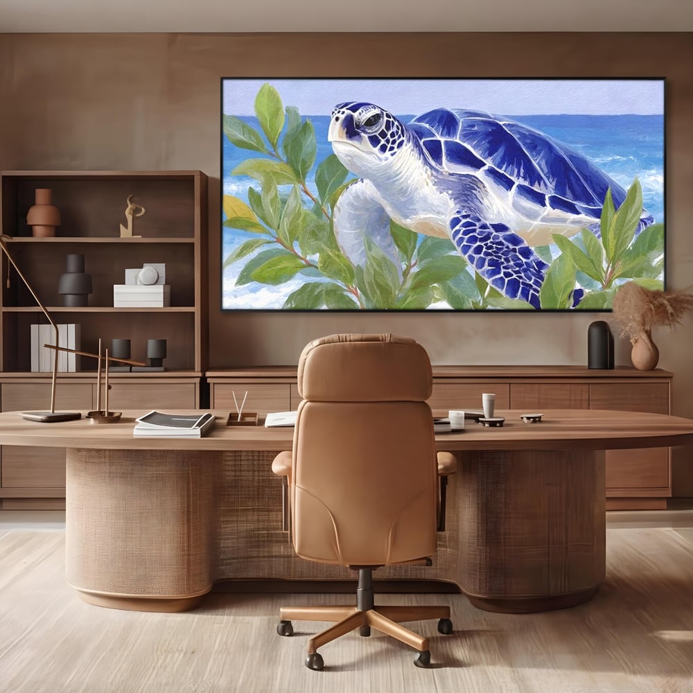 Tablou Canvas Premium, LuxCanva® M1510, Paradisul Testoaselor, Plaja, Ocean, Apa, Exotic, Natura, Carapace, Testoasa, Calatorie, Dormitor, Birou, Living, Camera Copil