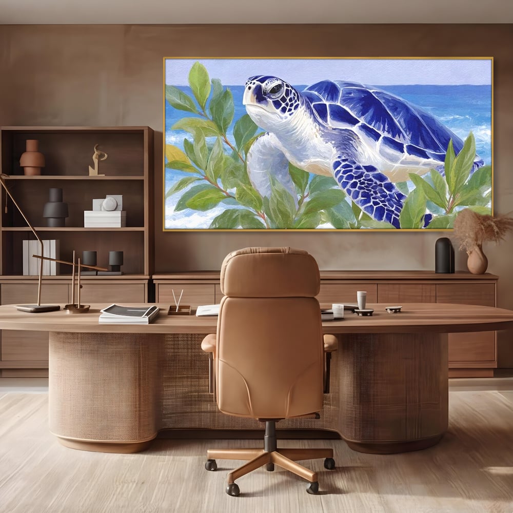 Tablou Canvas Premium, LuxCanva® M1510, Paradisul Testoaselor, Plaja, Ocean, Apa, Exotic, Natura, Carapace, Testoasa, Calatorie, Dormitor, Birou, Living, Camera Copil