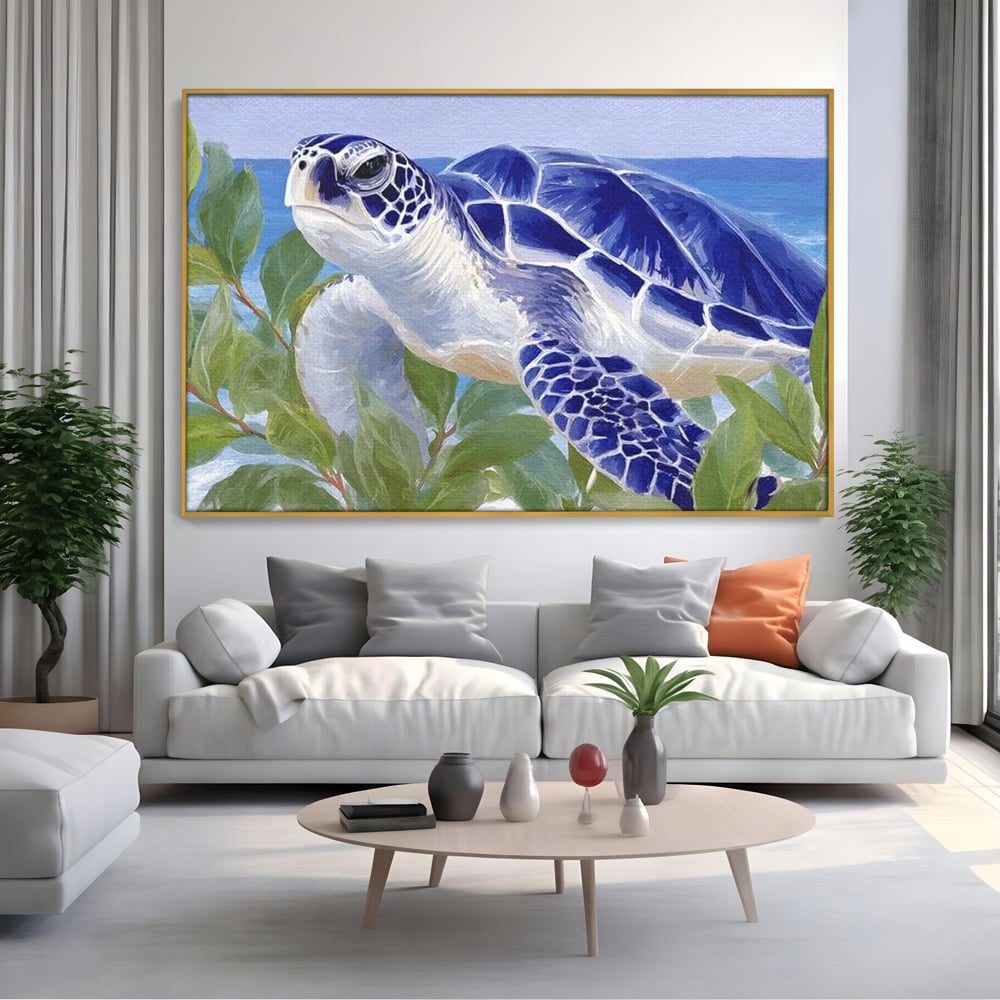 Tablou Canvas Premium, LuxCanva® M1510, Paradisul Testoaselor, Plaja, Ocean, Apa, Exotic, Natura, Carapace, Testoasa, Calatorie, Dormitor, Birou, Living, Camera Copil