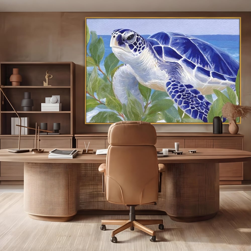 Tablou Canvas Premium, LuxCanva® M1510, Paradisul Testoaselor, Plaja, Ocean, Apa, Exotic, Natura, Carapace, Testoasa, Calatorie, Dormitor, Birou, Living, Camera Copil