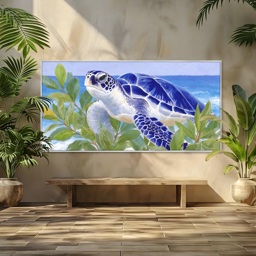 Tablou Canvas Premium, LuxCanva® M1510, Paradisul Testoaselor, Plaja, Ocean, Apa, Exotic, Natura, Carapace, Testoasa, Calatorie, Dormitor, Birou, Living, Camera Copil