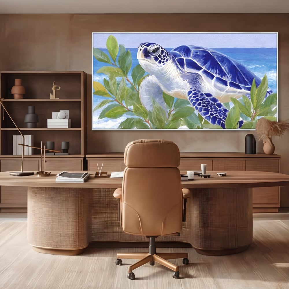 Tablou Canvas Premium, LuxCanva® M1510, Paradisul Testoaselor, Plaja, Ocean, Apa, Exotic, Natura, Carapace, Testoasa, Calatorie, Dormitor, Birou, Living, Camera Copil