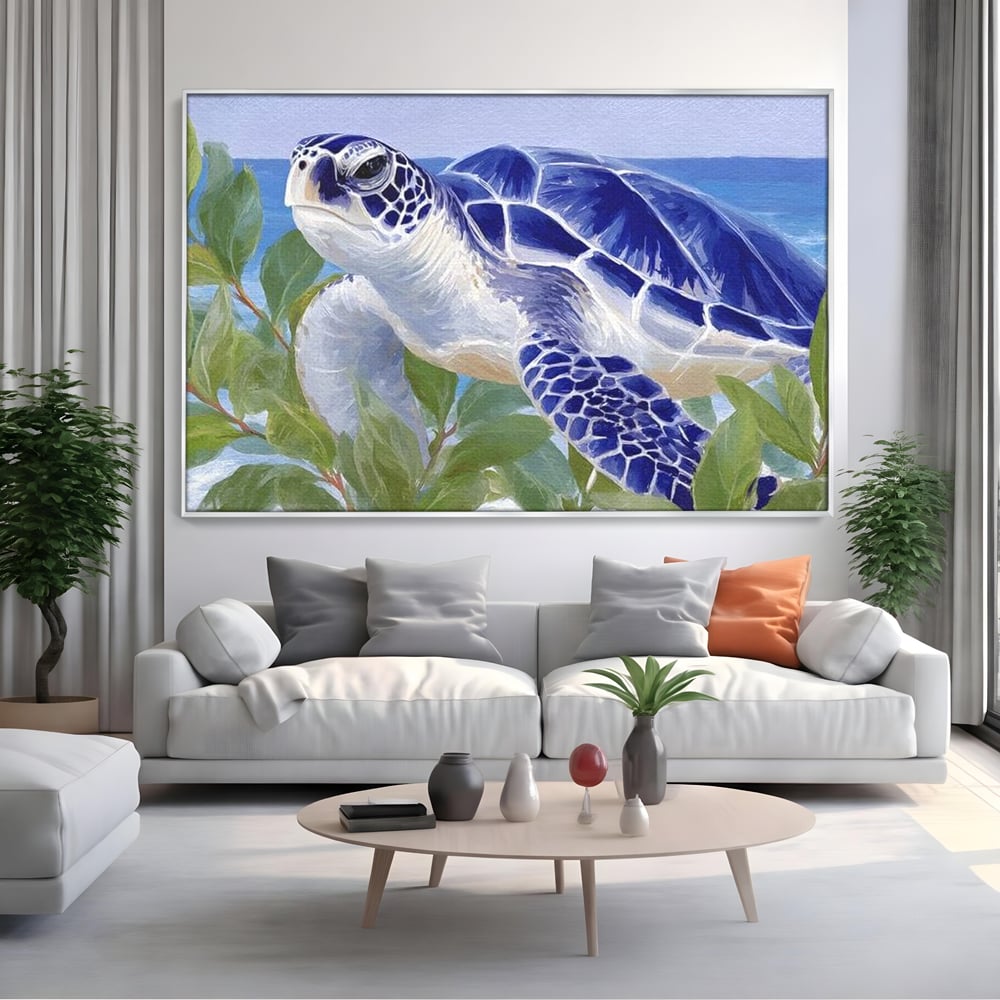 Tablou Canvas Premium, LuxCanva® M1510, Paradisul Testoaselor, Plaja, Ocean, Apa, Exotic, Natura, Carapace, Testoasa, Calatorie, Dormitor, Birou, Living, Camera Copil