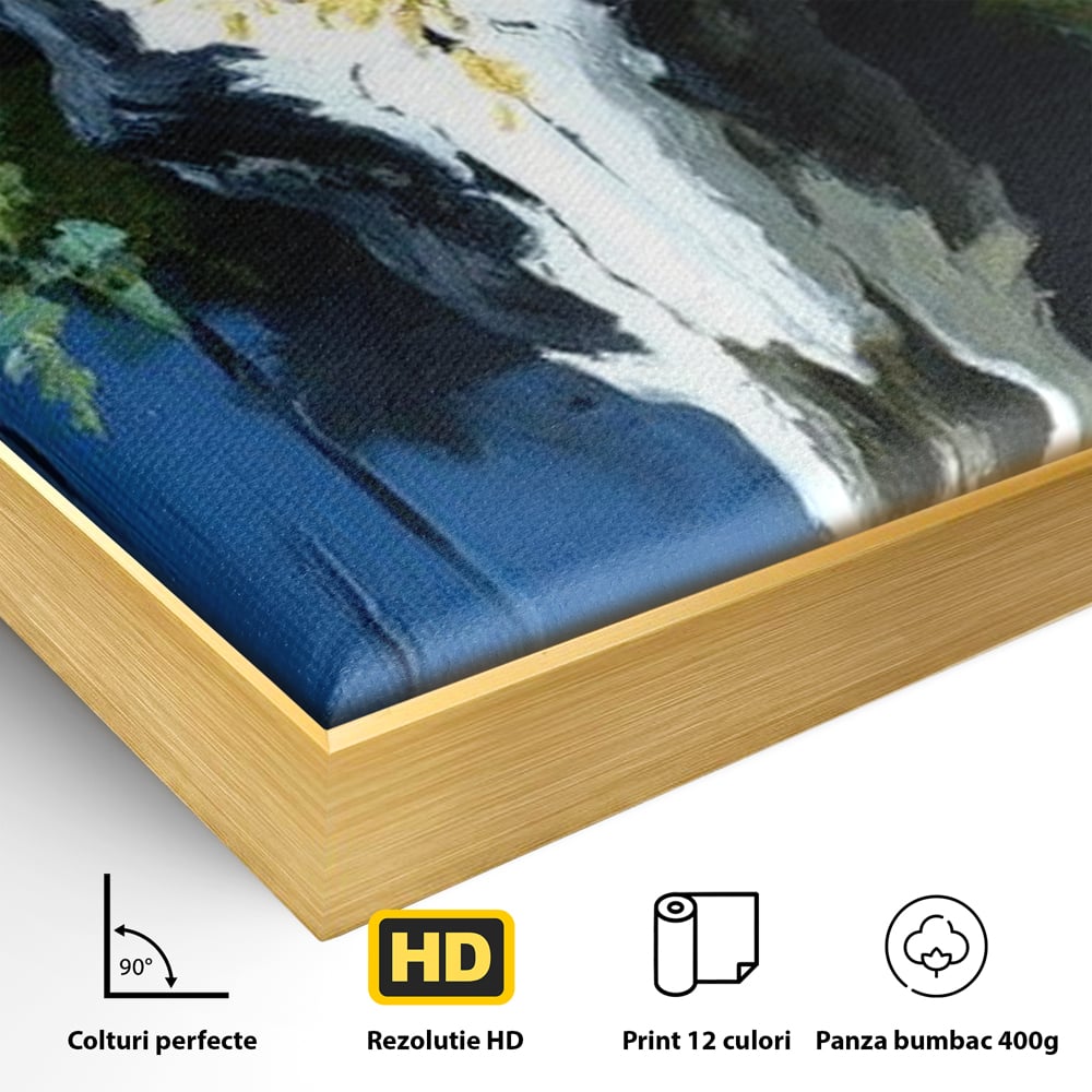 Leinwand Wandkunst Canvas Premium, LuxCanva® M1514, Nacht Schädel, Schädel, Skelett, Stier, Tier, Bestie, Hörner, Trophäe, Schlafzimmer, Büro, Wohnzimmer, Kinderzimmer