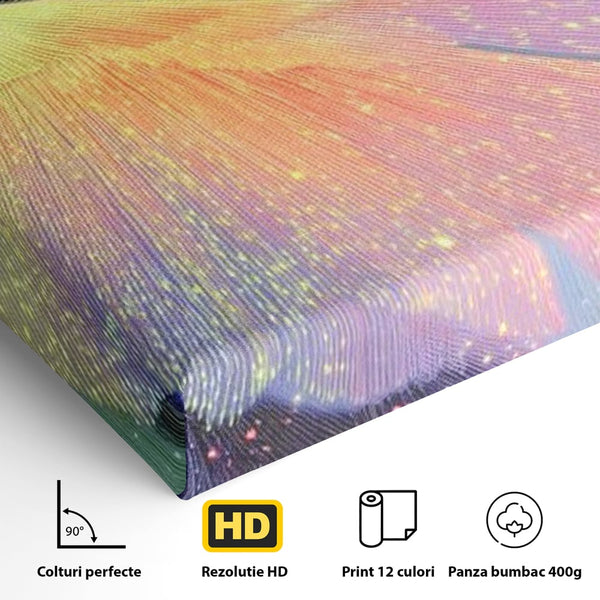 Tablou Canvas Premium, LuxCanva® M1516, Mesagerul Luminii, Pasare, Aripi, Sclipire, Magie, Mistic, Aurora, Culori Vibrante, Dormitor, Birou, Living, Camera Copil