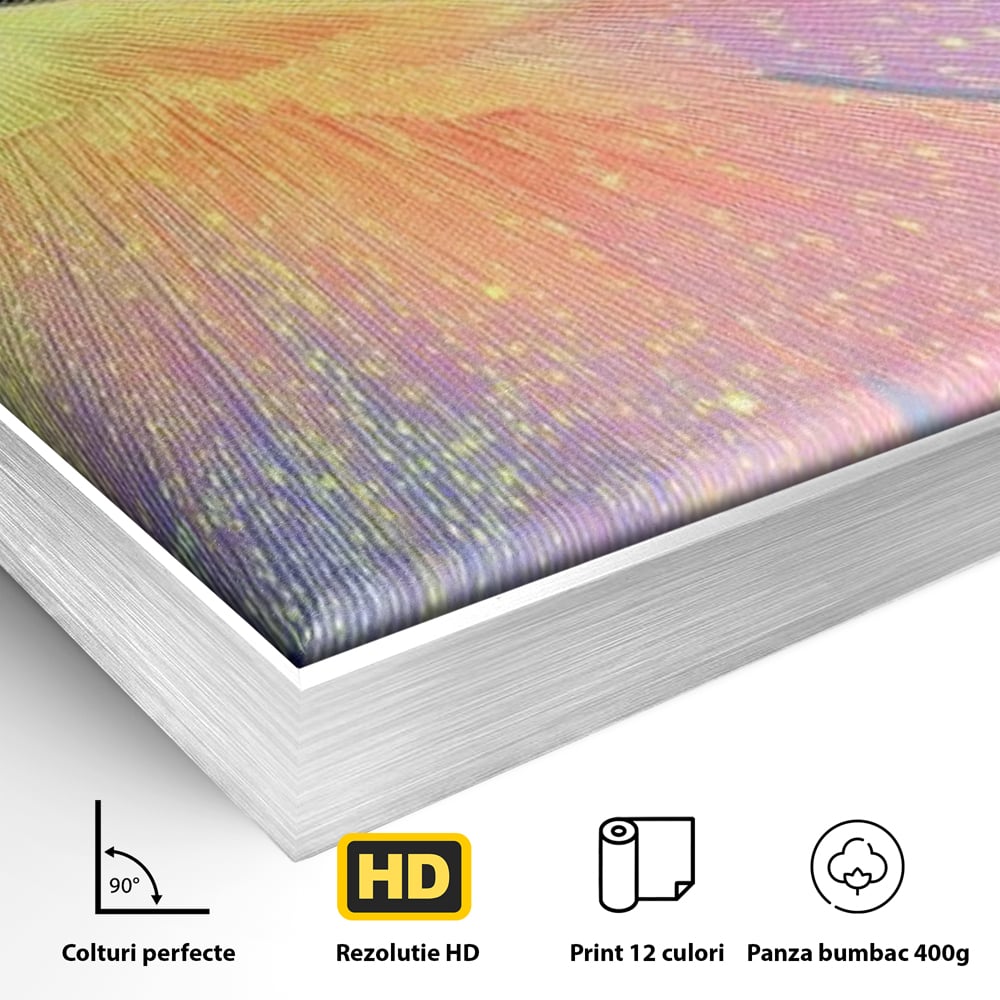 Tablou Canvas Premium, LuxCanva® M1516, Mesagerul Luminii, Pasare, Aripi, Sclipire, Magie, Mistic, Aurora, Culori Vibrante, Dormitor, Birou, Living, Camera Copil