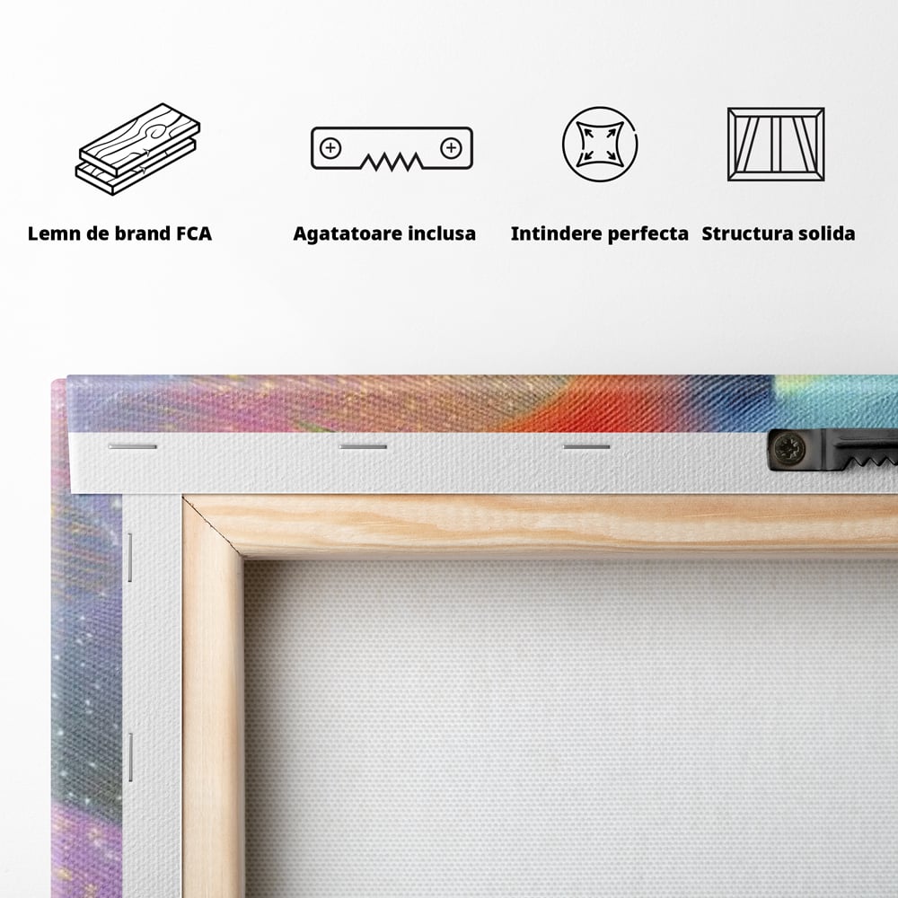 Tablou Canvas Premium, LuxCanva® M1516, Mesagerul Luminii, Pasare, Aripi, Sclipire, Magie, Mistic, Aurora, Culori Vibrante, Dormitor, Birou, Living, Camera Copil