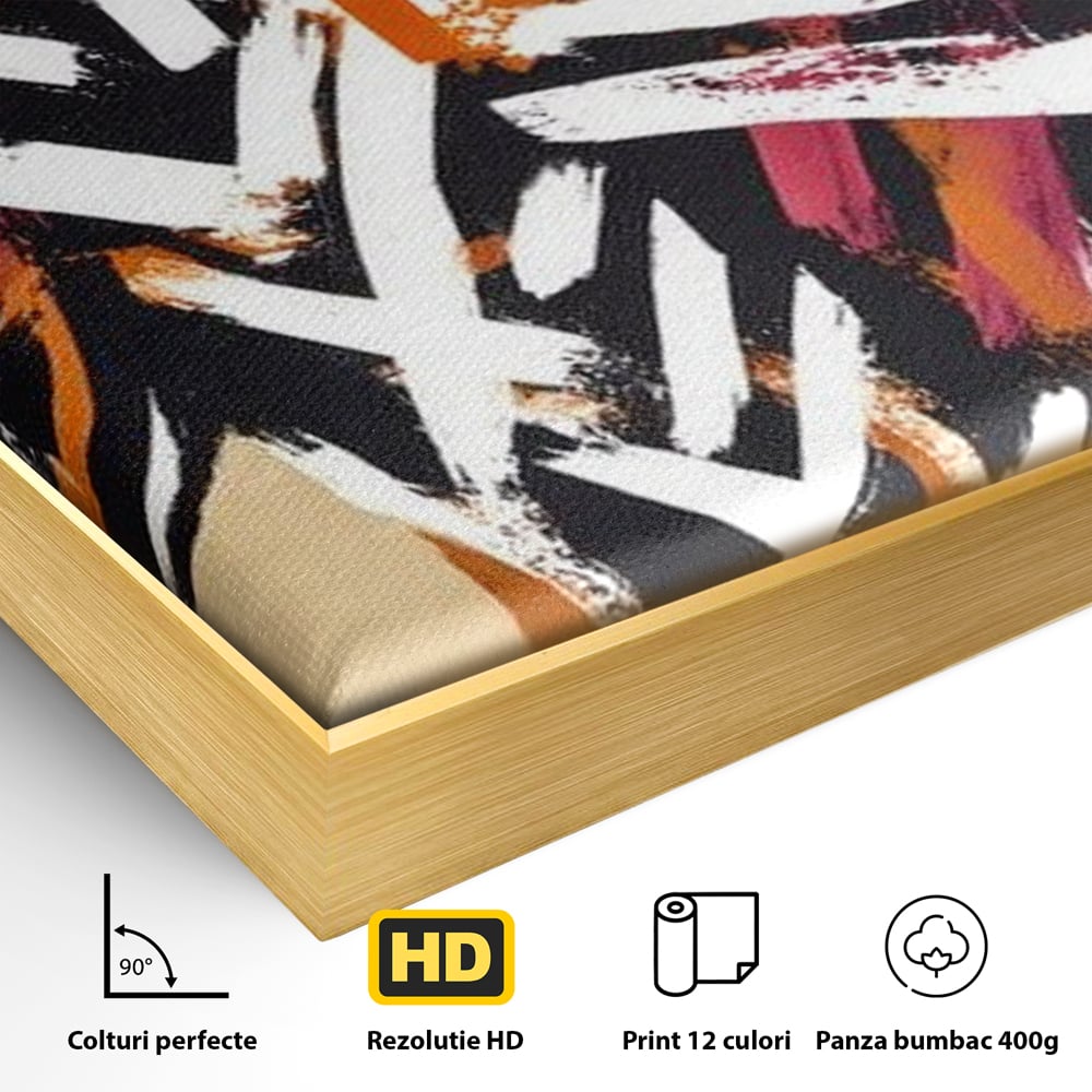 Tablou Canvas Premium, LuxCanva® M1524, Spirit Salbatic, Pictura, Cal, Armasar, Animal, Tribal, Galop, Coama, Etnic, Dormitor, Birou, Living, Camera Copil