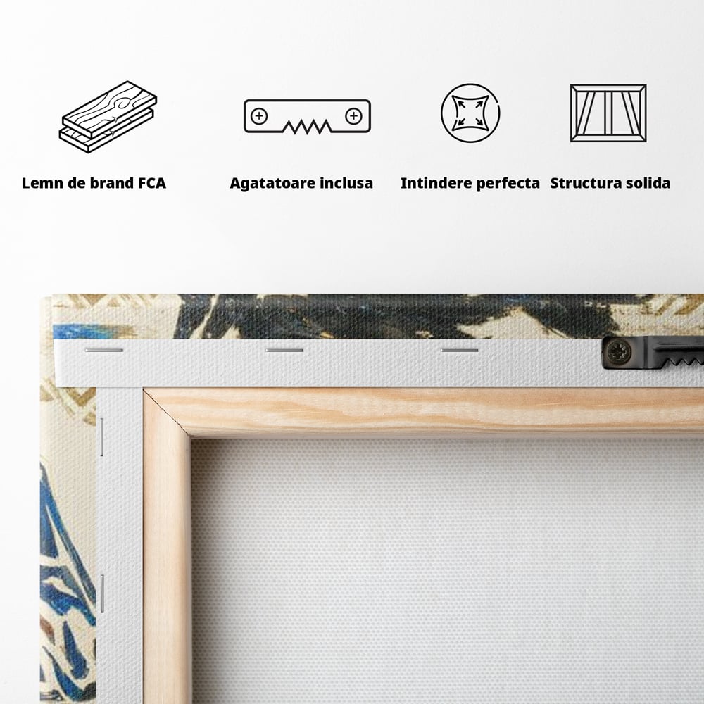 Tablou Canvas Premium, LuxCanva® M1525, Galop catre Istorie, Simboluri, Arta Abstracta, Animal, Desen, Cal, Rustic, Tribal, Dormitor, Birou, Living, Camera Copil