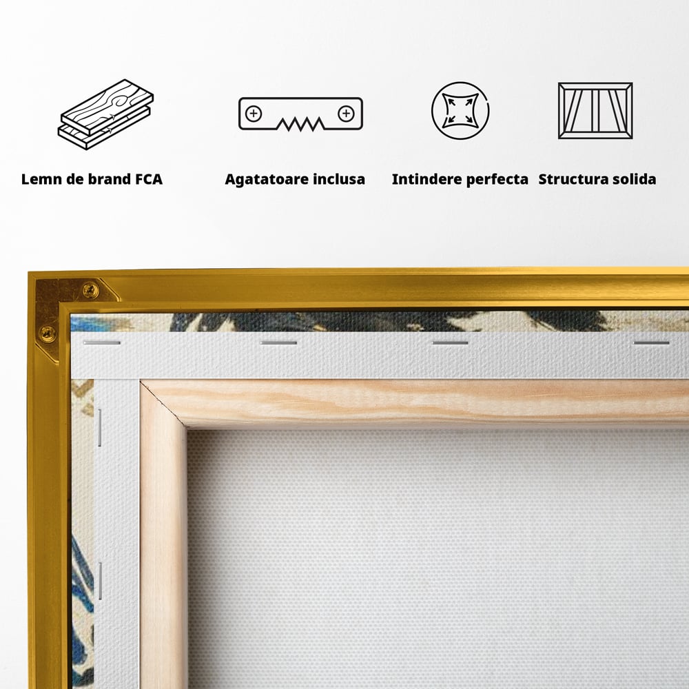 Tablou Canvas Premium, LuxCanva® M1525, Galop catre Istorie, Simboluri, Arta Abstracta, Animal, Desen, Cal, Rustic, Tribal, Dormitor, Birou, Living, Camera Copil