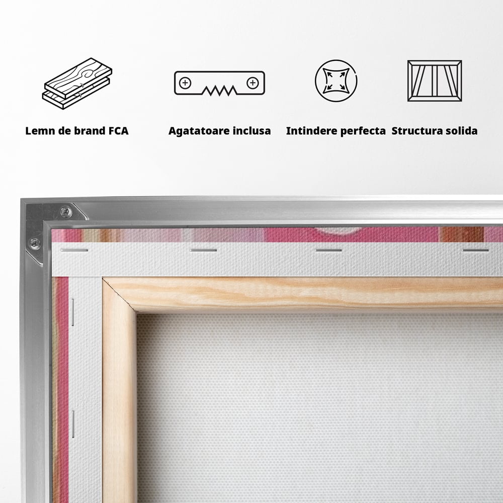 Leinwand Wandkunst Canvas Premium, LuxCanva® M1529, Enchanted Mirror, Schwan, Rosa, Handtuch, Badezimmer, Badezimmer, Spiegel, Spiegel, Reflexion, Adorable, Sauber, Schlafzimmer, Büro, Wohnen, Kinderzimmer