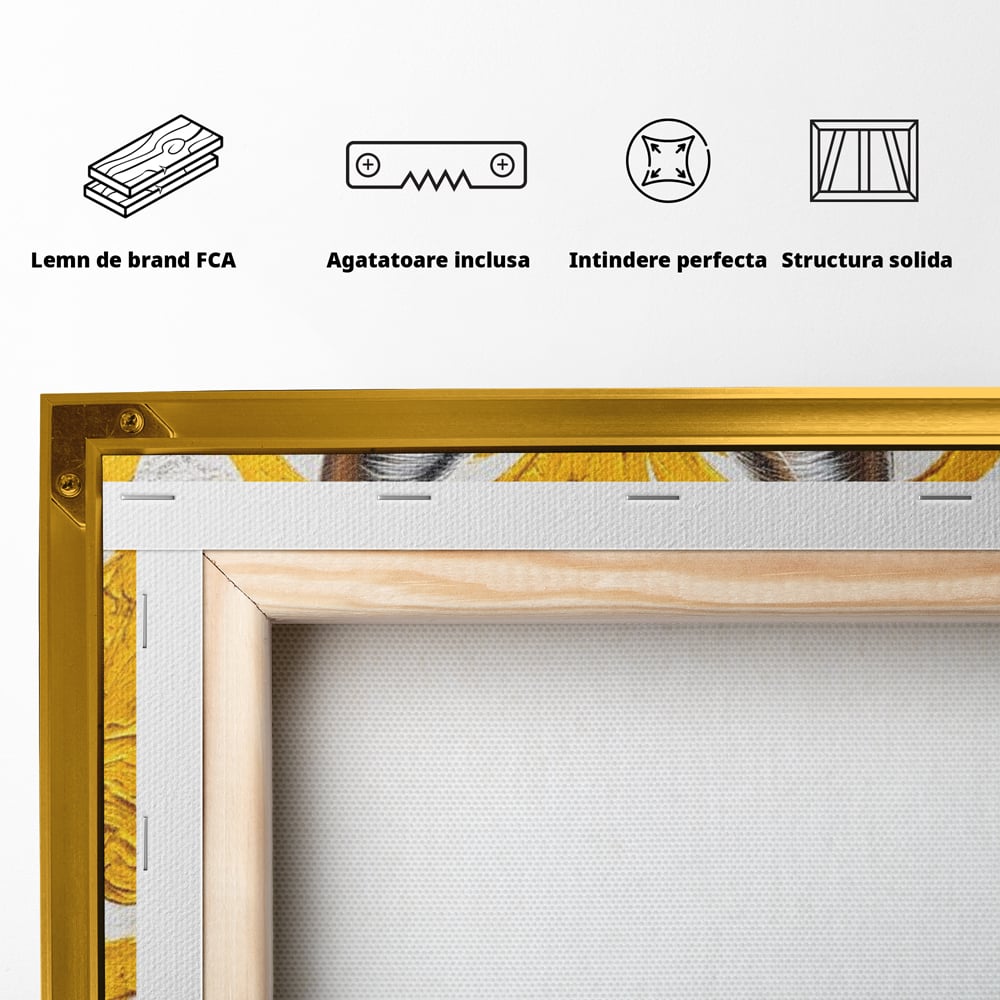 Leinwand Wandkunst Leinwand Wandkunst Premium, LuxCanva® M1535, Edel in Streifen, Katze, Tier, Katze, Elegant, Aristokrat, Schnurrbart, Schnurrbart, Ornamental, Schlafzimmer, Büro, Wohnzimmer, Kinderzimmer