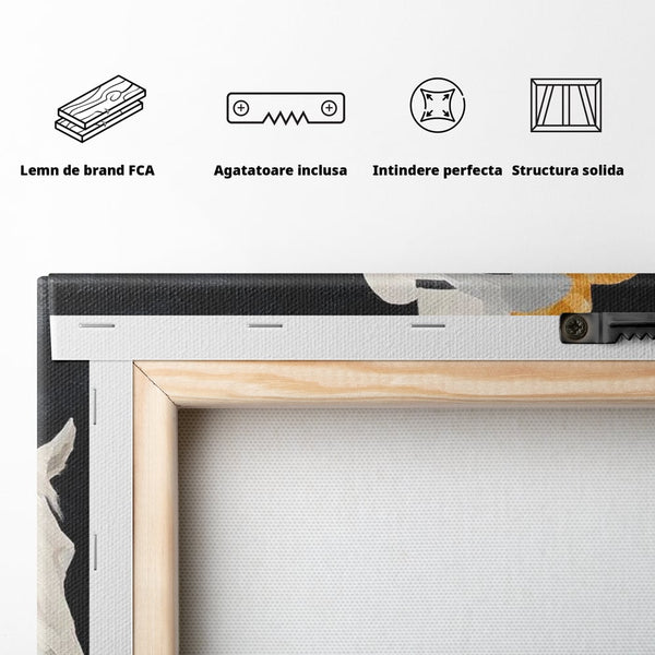 Leinwand Wandkunst Leinwand Wandkunst Premium, LuxCanva® M1540, Shaded Hero, Cowboy, Hüte, Pferd, Mann, Ritter, Elegant, Schatten, Schwarz, Schlafzimmer, Büro, Wohnen, Kinderzimmer