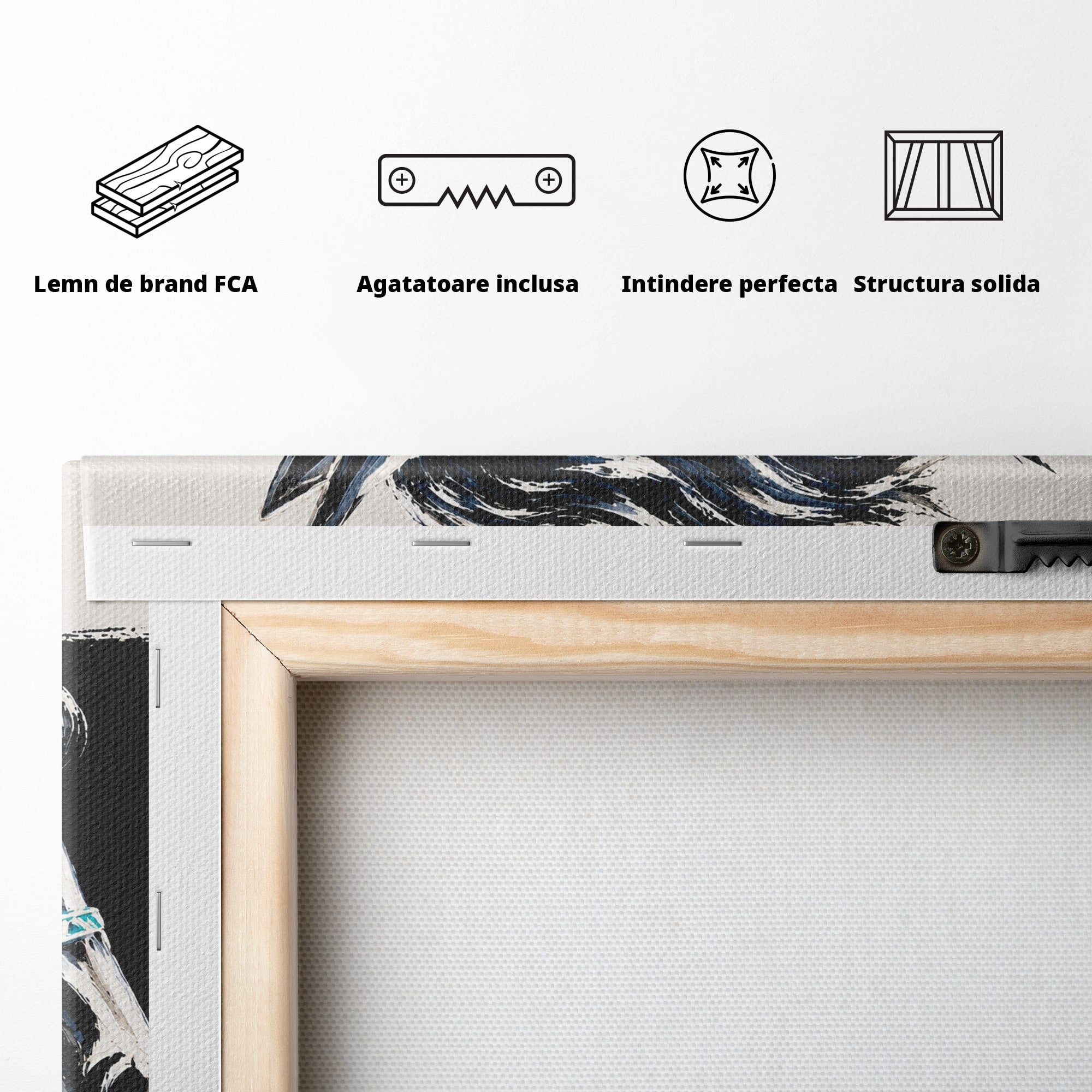 Tablou Canvas Premium LuxCanva® M1551, Calul Tribal, Cal, Tribal, Arta, Living, Dormitor, Culori Vibrante