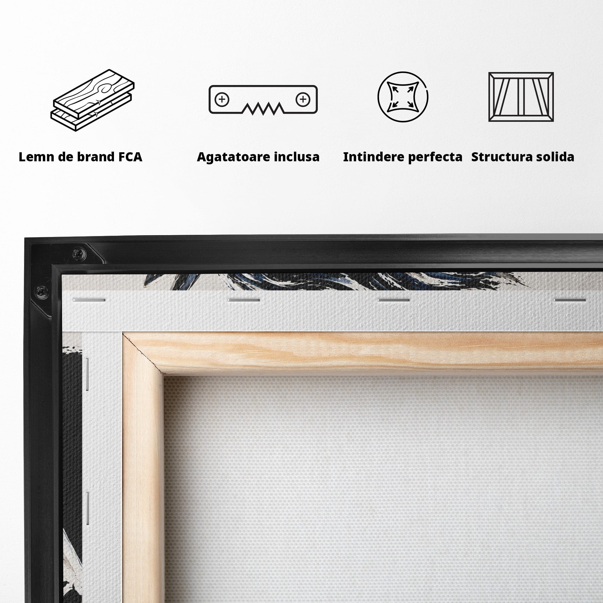 Tablou Canvas Premium LuxCanva® M1551, Calul Tribal, Cal, Tribal, Arta, Living, Dormitor, Culori Vibrante