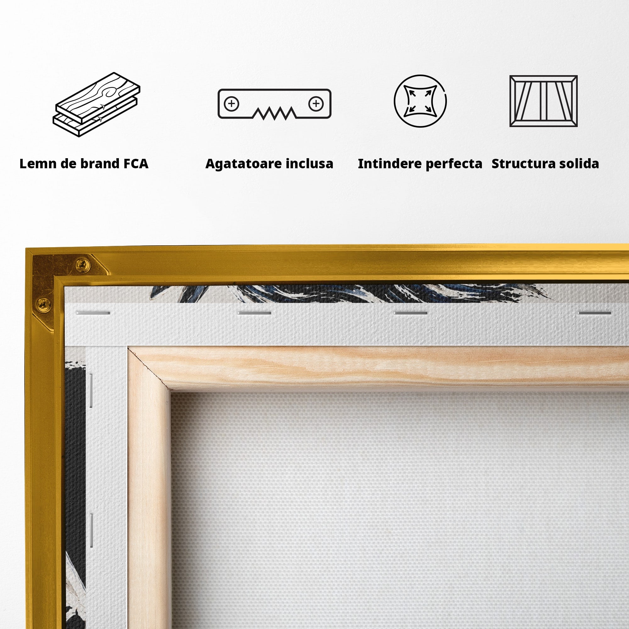 Tablou Canvas Premium LuxCanva® M1551, Calul Tribal, Cal, Tribal, Arta, Living, Dormitor, Culori Vibrante