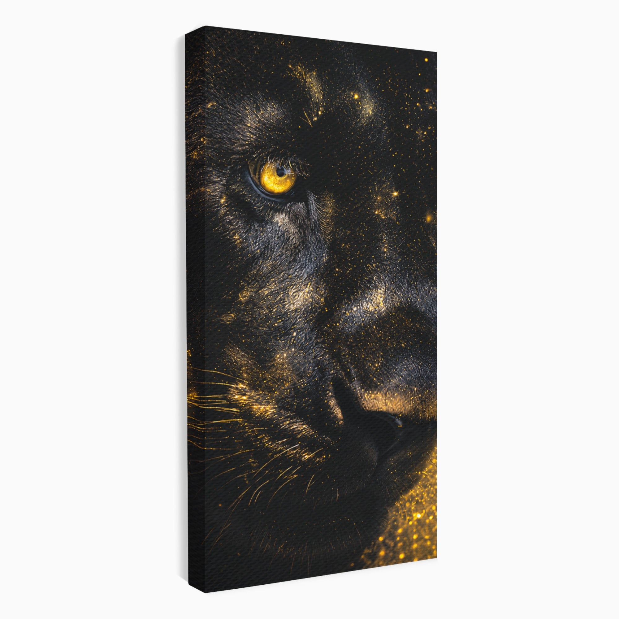 Tablou Canvas Premium LuxCanva® M1559, Pantera Aurie, Pantera, Animale, Mister, Eleganta, Dormitor, Living, Culori Vibrante