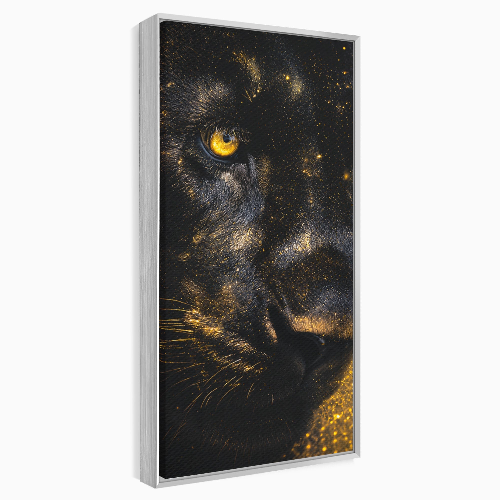Tablou Canvas Premium LuxCanva® M1559, Pantera Aurie, Pantera, Animale, Mister, Eleganta, Dormitor, Living, Culori Vibrante