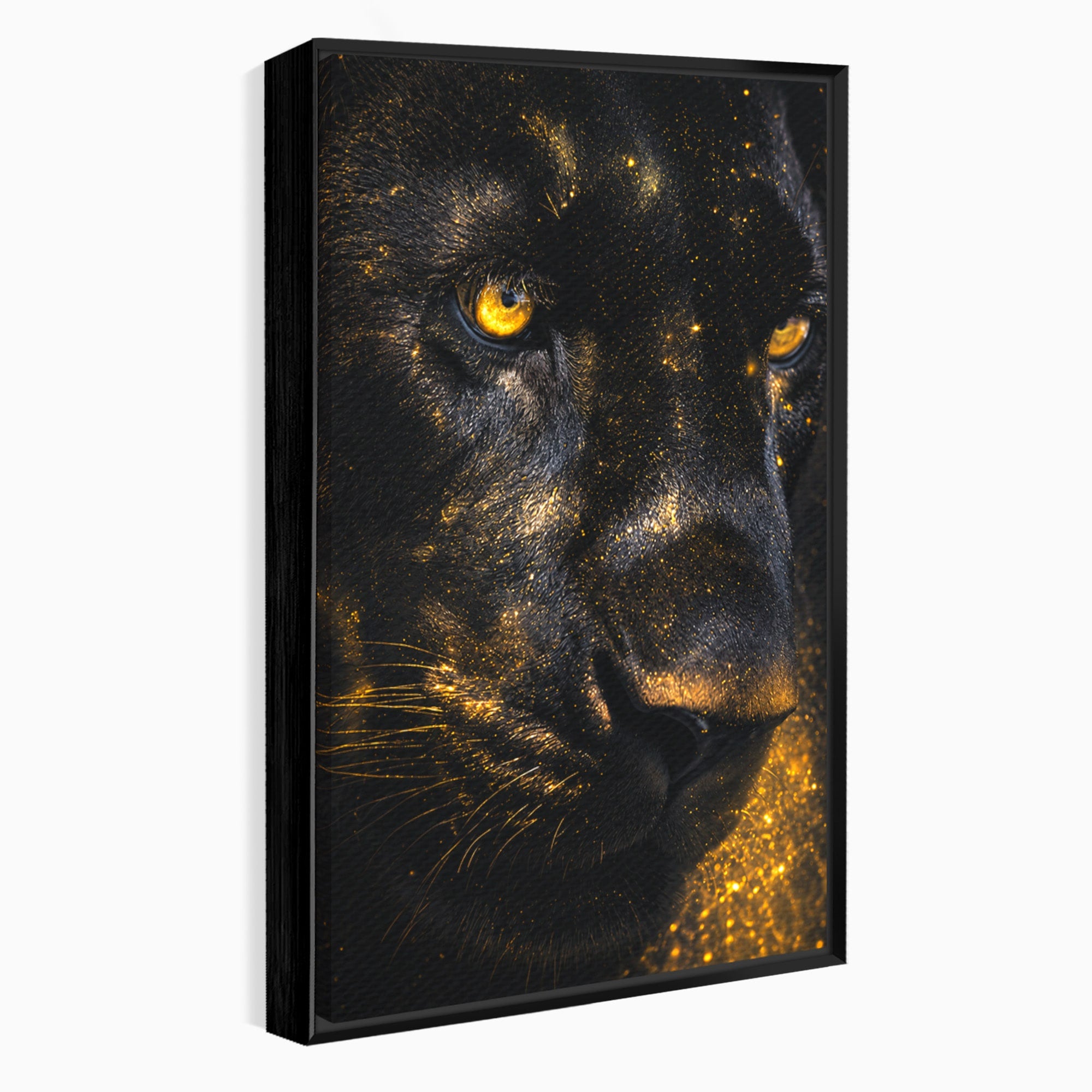 Tablou Canvas Premium LuxCanva® M1559, Pantera Aurie, Pantera, Animale, Mister, Eleganta, Dormitor, Living, Culori Vibrante
