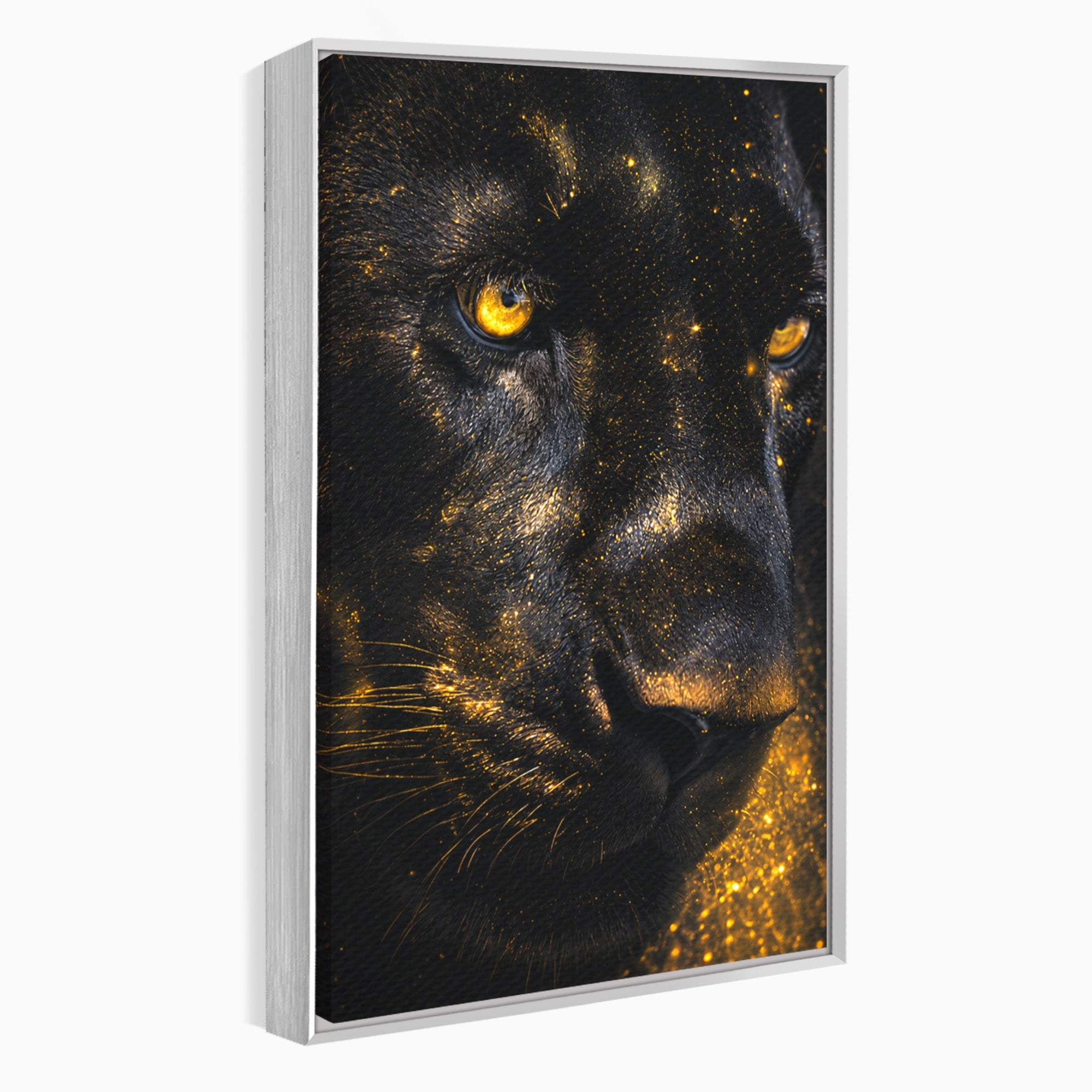 Tablou Canvas Premium LuxCanva® M1559, Pantera Aurie, Pantera, Animale, Mister, Eleganta, Dormitor, Living, Culori Vibrante