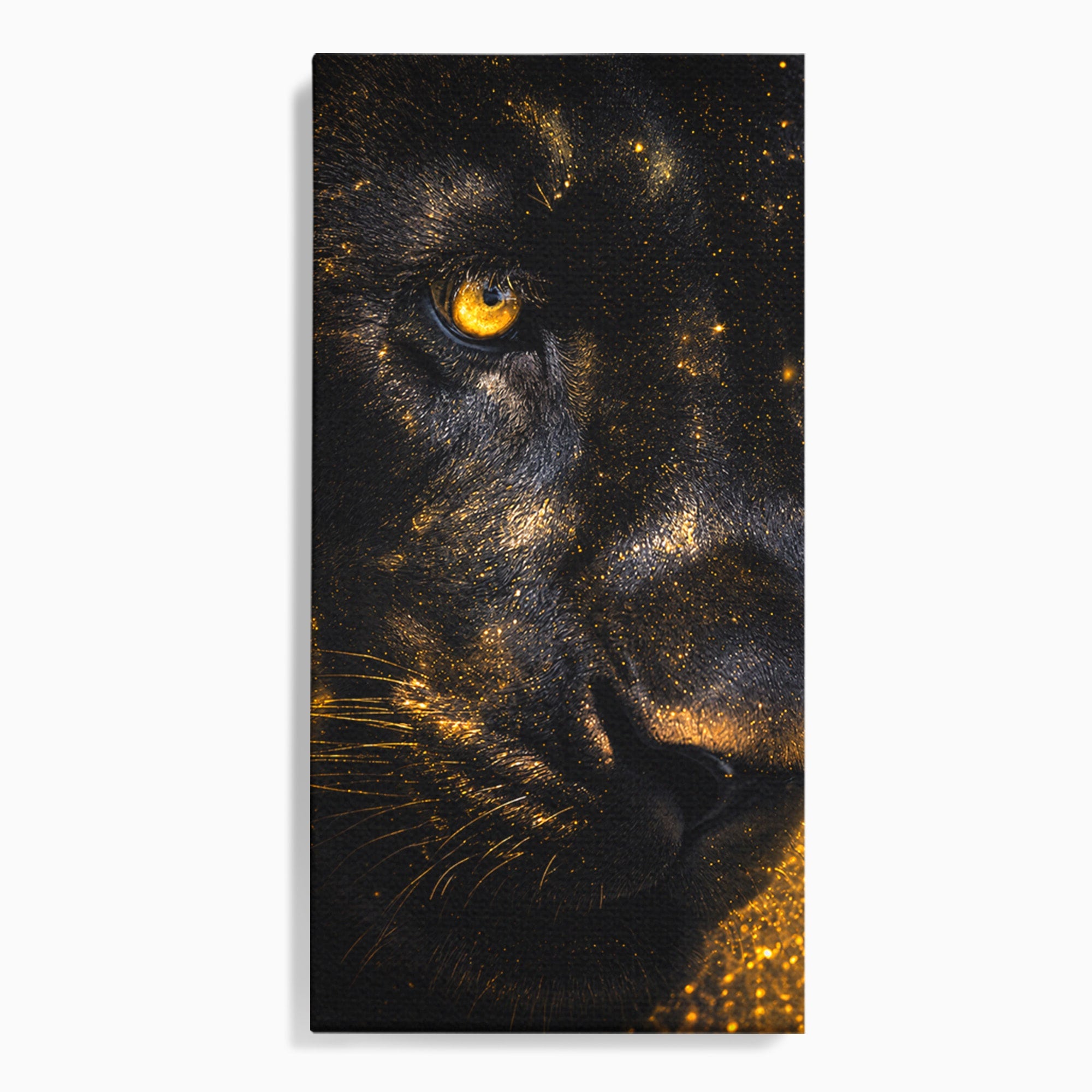 Tablou Canvas Premium LuxCanva® M1559, Pantera Aurie, Pantera, Animale, Mister, Eleganta, Dormitor, Living, Culori Vibrante