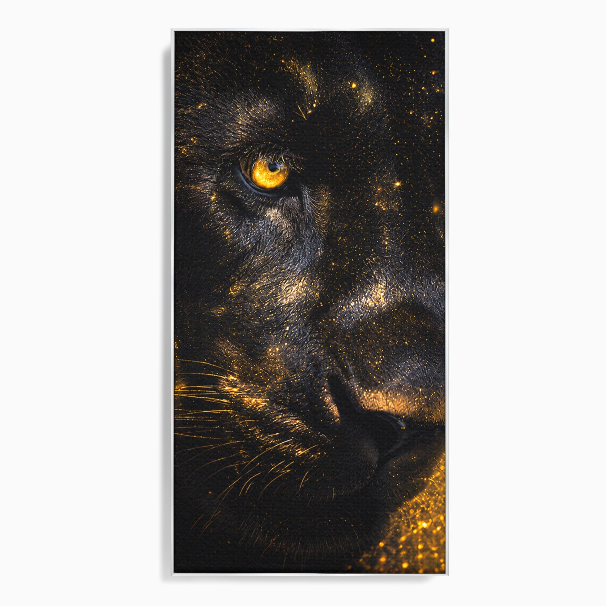 Tablou Canvas Premium LuxCanva® M1559, Pantera Aurie, Pantera, Animale, Mister, Eleganta, Dormitor, Living, Culori Vibrante