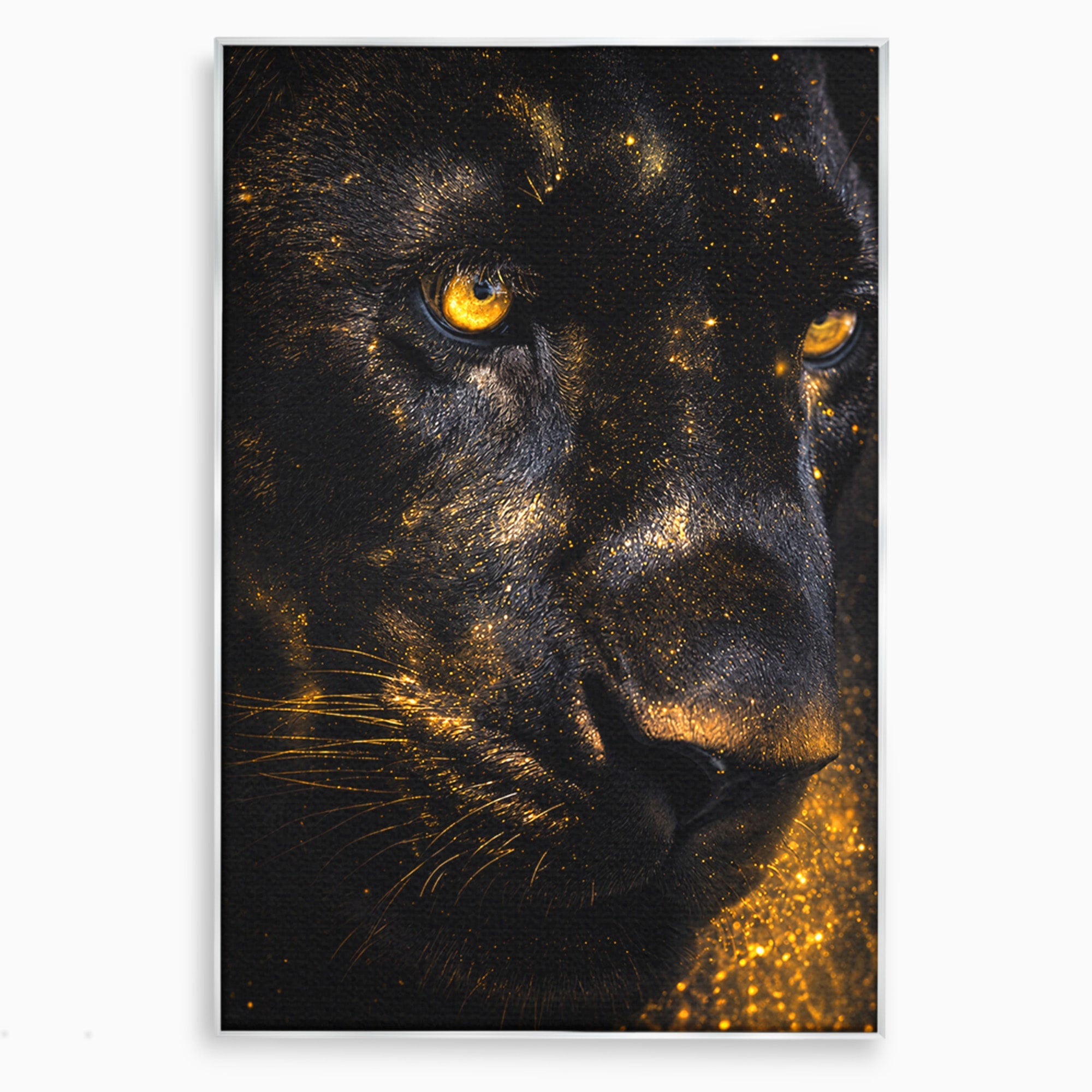 Tablou Canvas Premium LuxCanva® M1559, Pantera Aurie, Pantera, Animale, Mister, Eleganta, Dormitor, Living, Culori Vibrante
