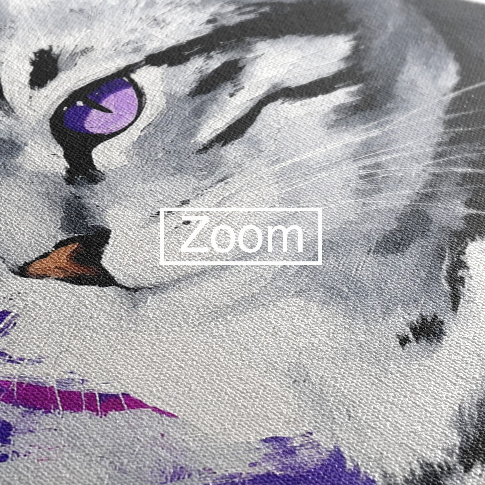 Tablou Canvas Premium LuxCanva® M1562, Pisica Eleganta, Pisica, Animale, Portret, Dormitor, Living, Culori Vibrante