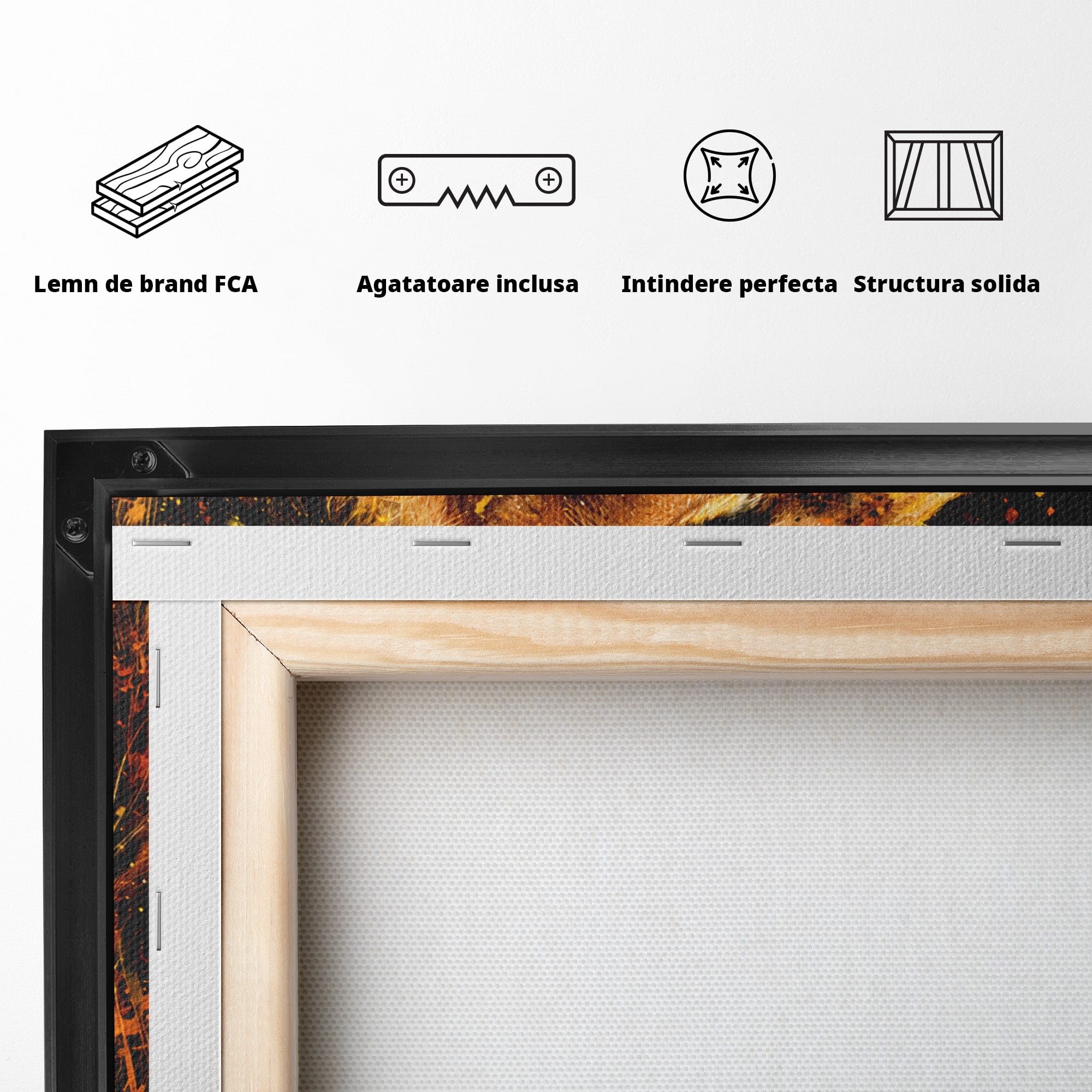 Tablou Canvas Premium LuxCanva® M1564, Spiritul Leului, Leu, Portret, Animal, Putere, Living, Culori Vibrante