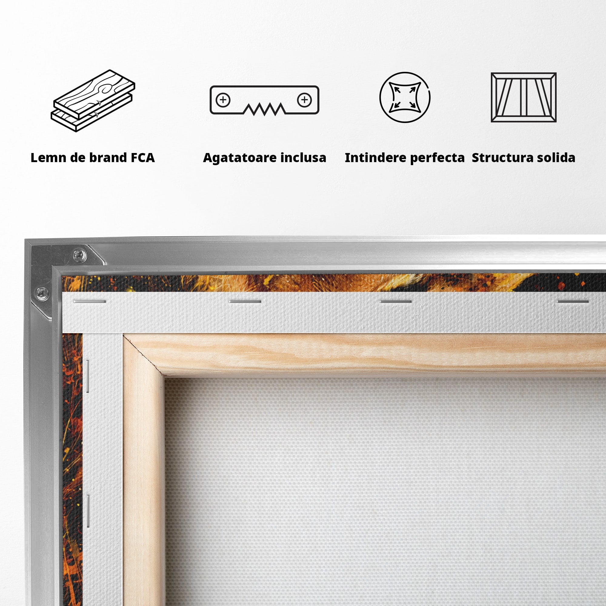 Tablou Canvas Premium LuxCanva® M1564, Spiritul Leului, Leu, Portret, Animal, Putere, Living, Culori Vibrante