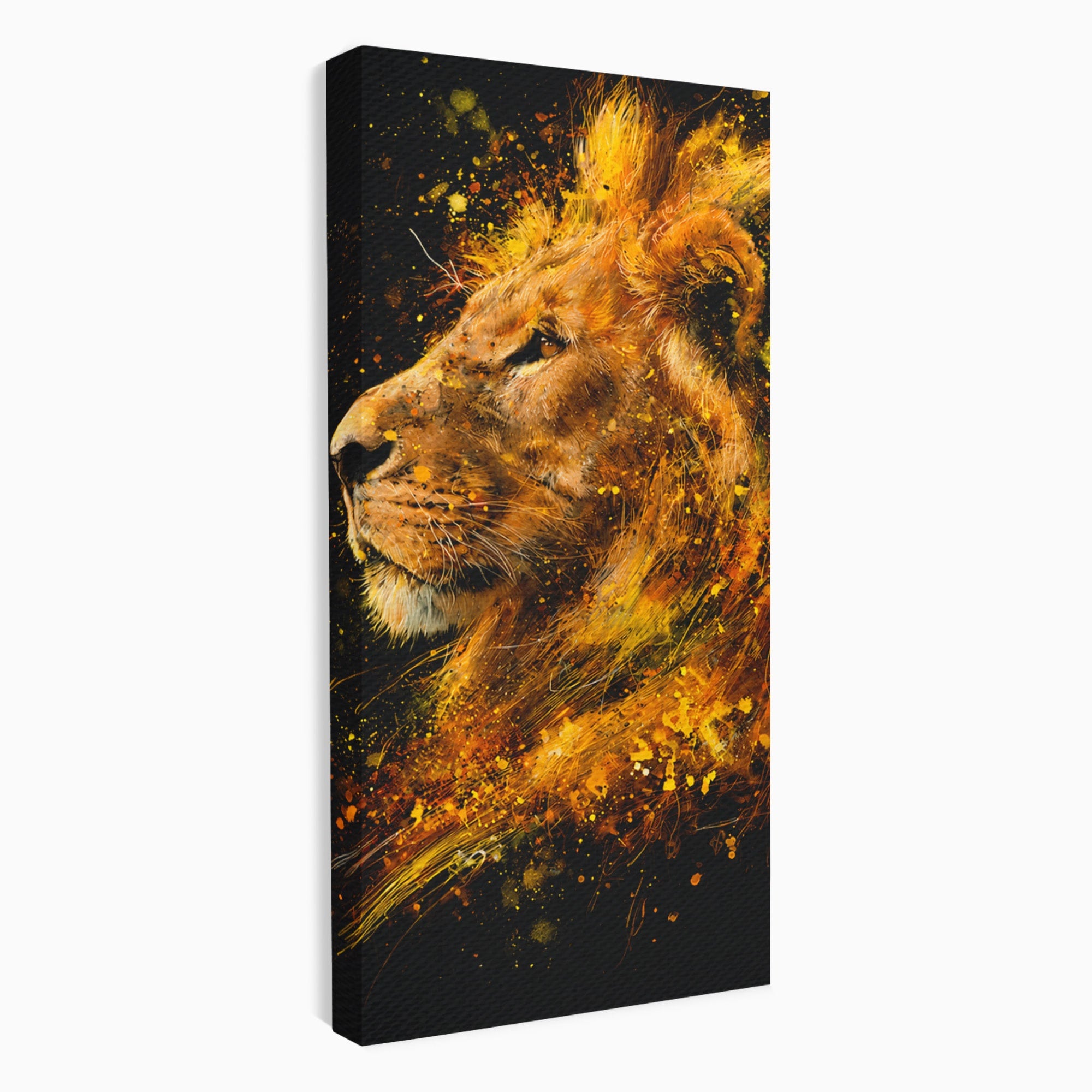 Tablou Canvas Premium LuxCanva® M1564, Spiritul Leului, Leu, Portret, Animal, Putere, Living, Culori Vibrante