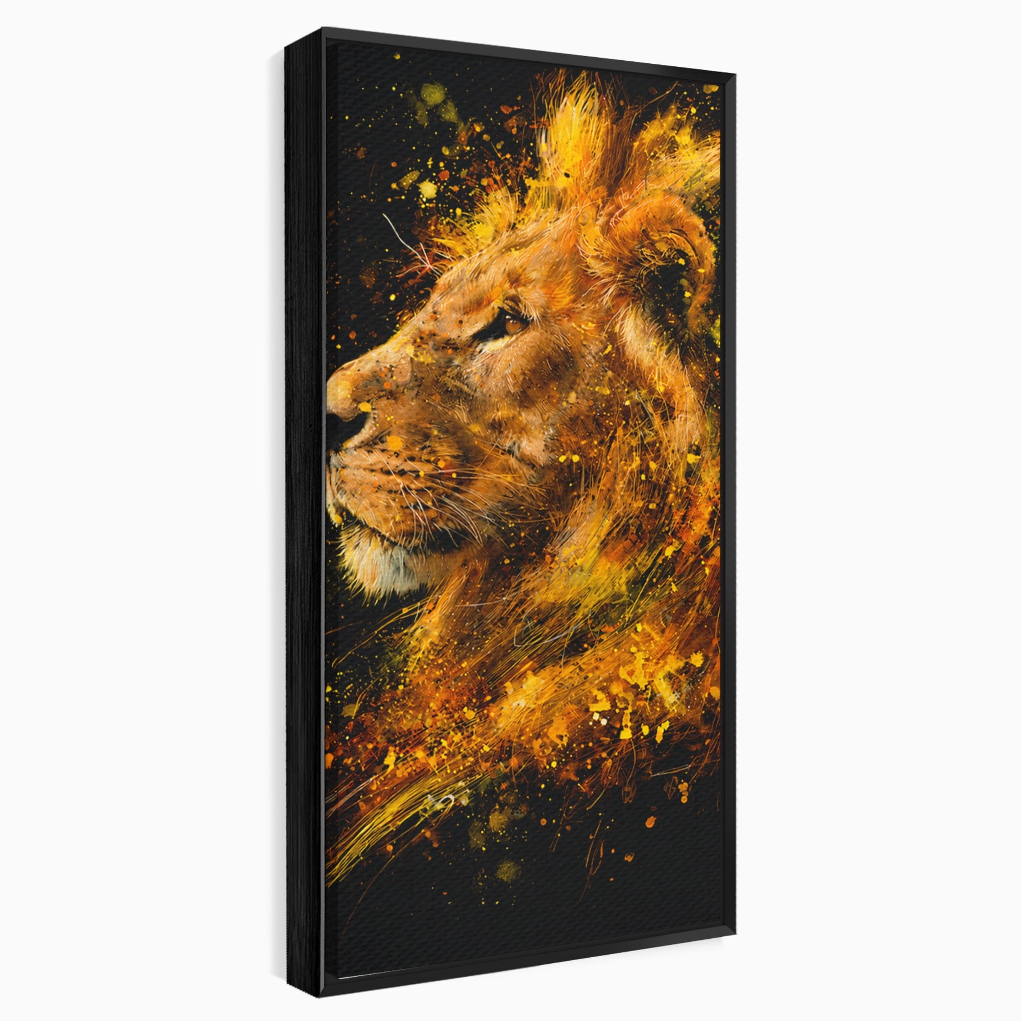Tablou Canvas Premium LuxCanva® M1564, Spiritul Leului, Leu, Portret, Animal, Putere, Living, Culori Vibrante