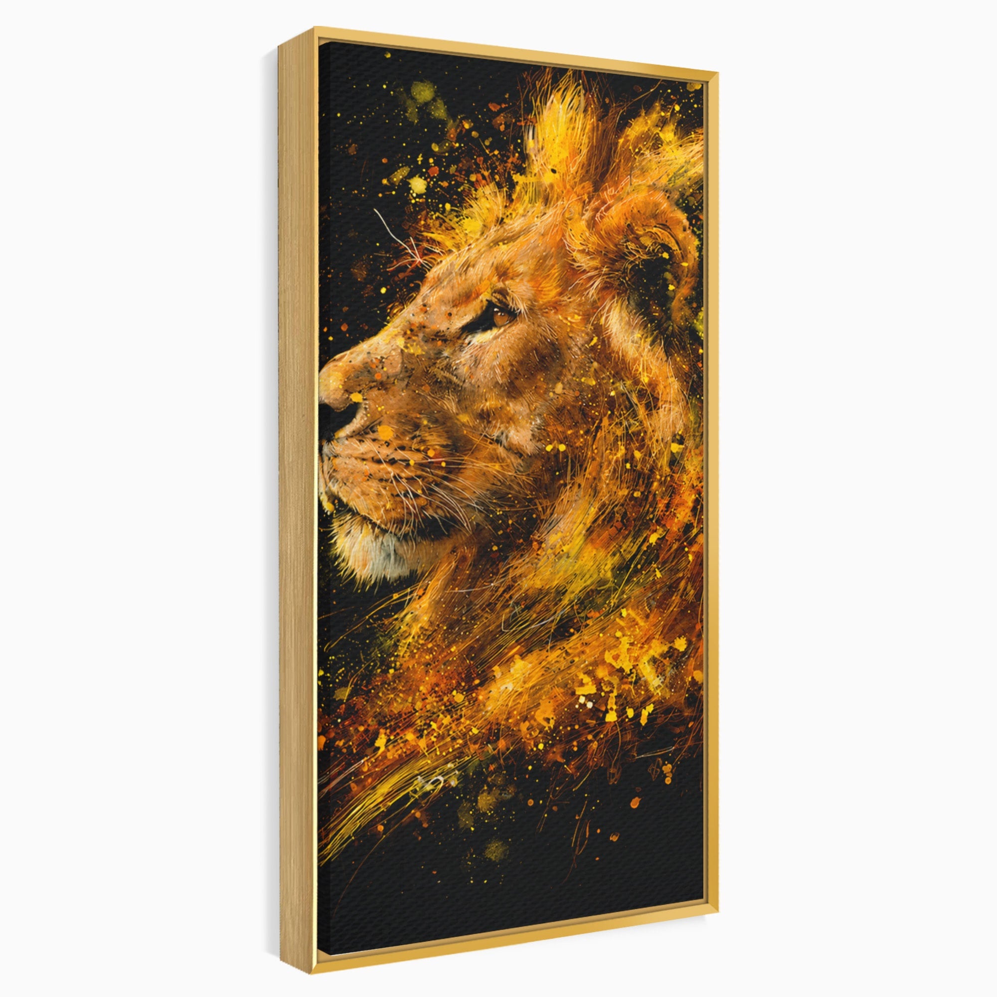 Tablou Canvas Premium LuxCanva® M1564, Spiritul Leului, Leu, Portret, Animal, Putere, Living, Culori Vibrante