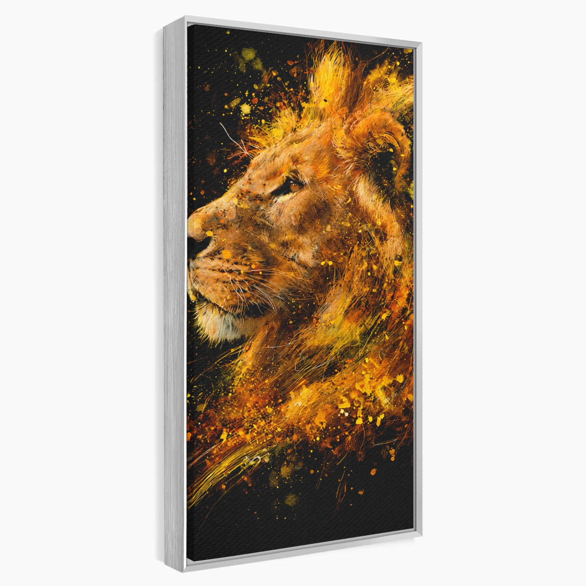 Tablou Canvas Premium LuxCanva® M1564, Spiritul Leului, Leu, Portret, Animal, Putere, Living, Culori Vibrante