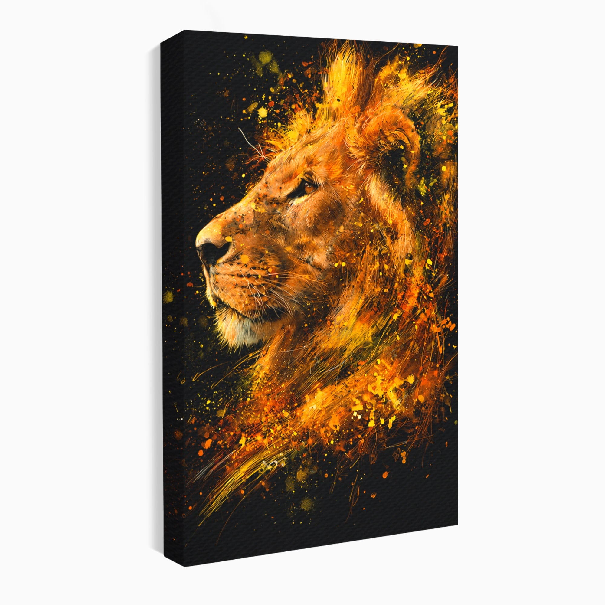 Tablou Canvas Premium LuxCanva® M1564, Spiritul Leului, Leu, Portret, Animal, Putere, Living, Culori Vibrante