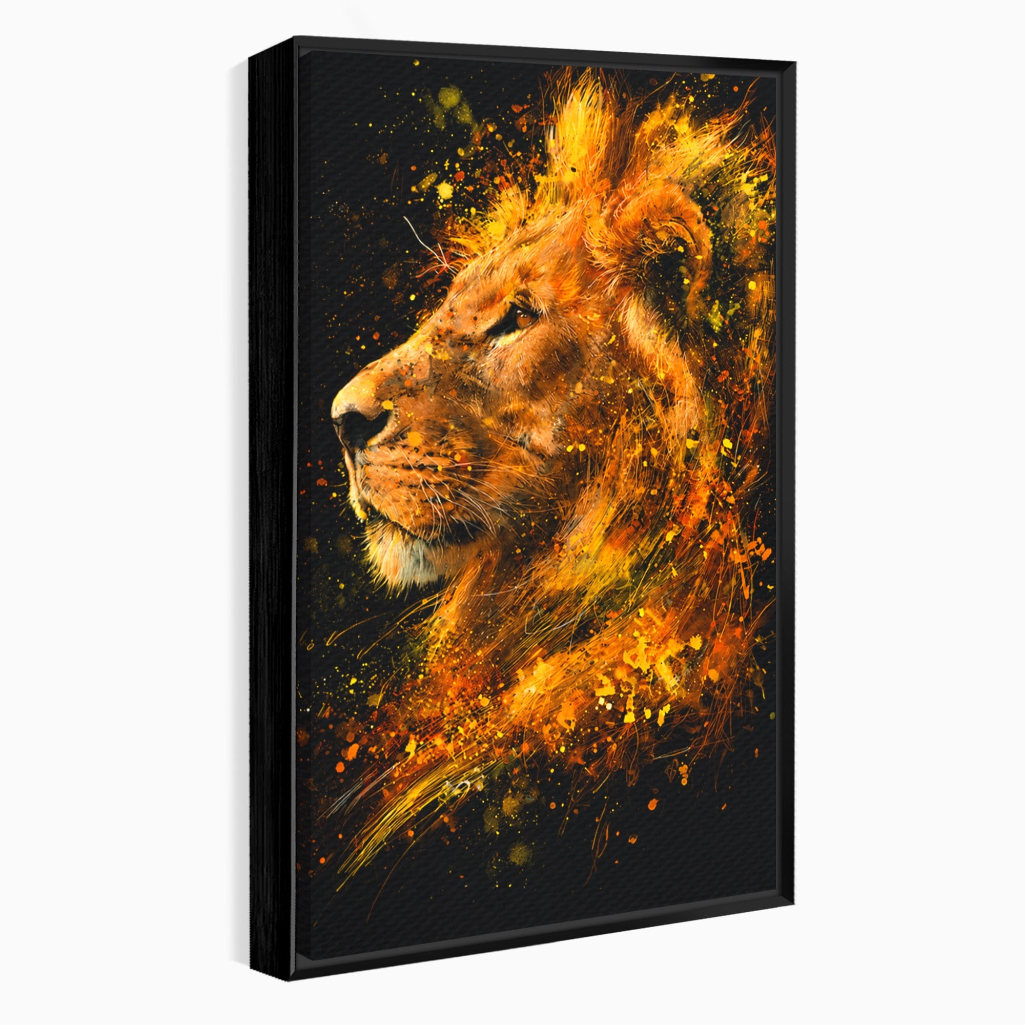 Tablou Canvas Premium LuxCanva® M1564, Spiritul Leului, Leu, Portret, Animal, Putere, Living, Culori Vibrante