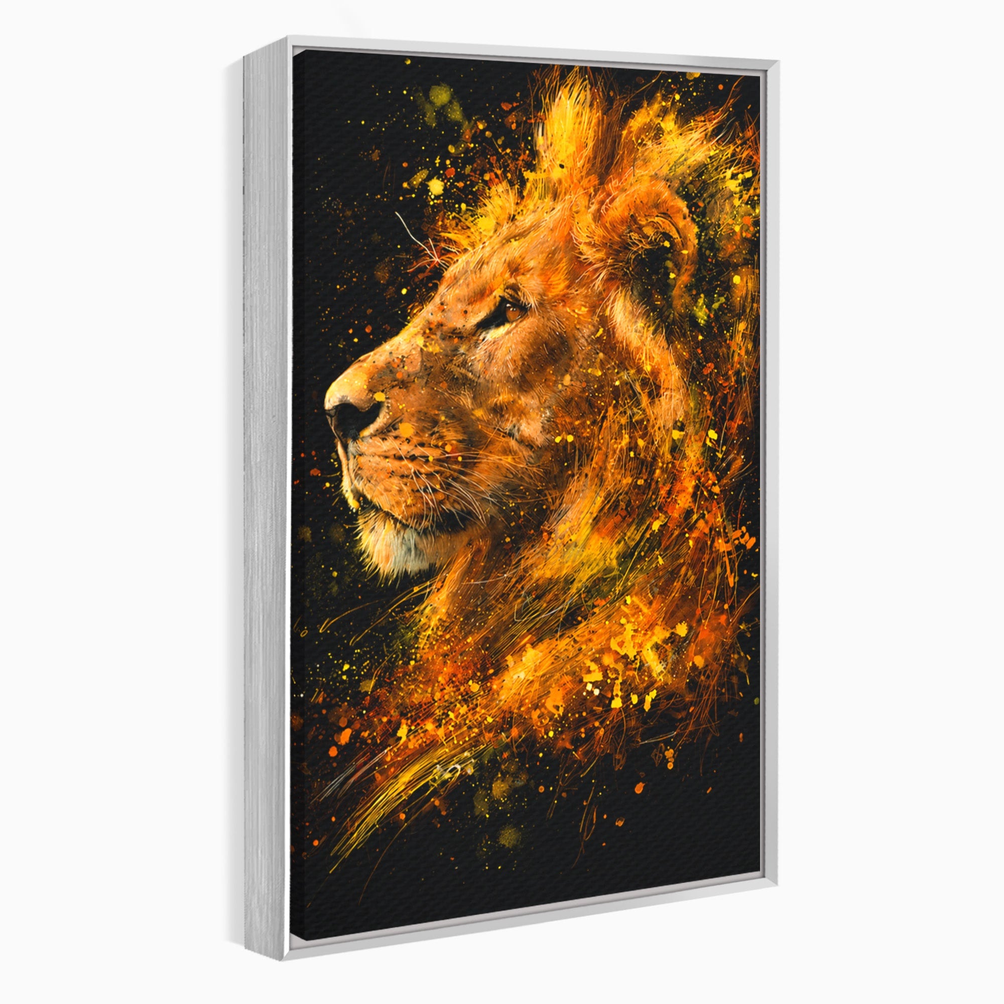 Tablou Canvas Premium LuxCanva® M1564, Spiritul Leului, Leu, Portret, Animal, Putere, Living, Culori Vibrante