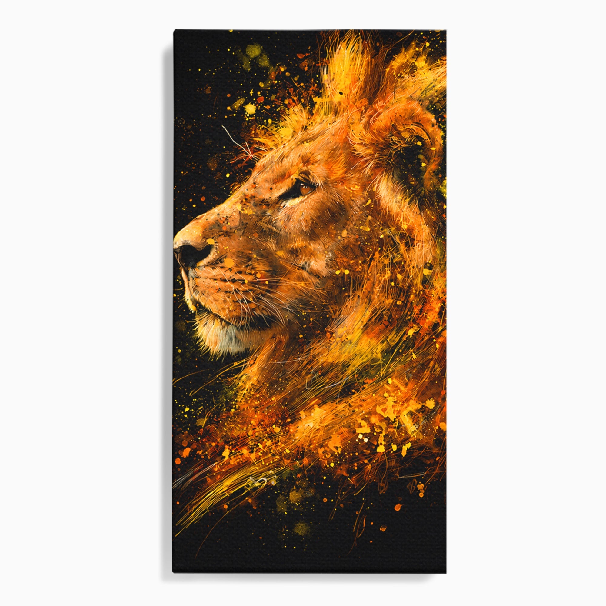 Tablou Canvas Premium LuxCanva® M1564, Spiritul Leului, Leu, Portret, Animal, Putere, Living, Culori Vibrante