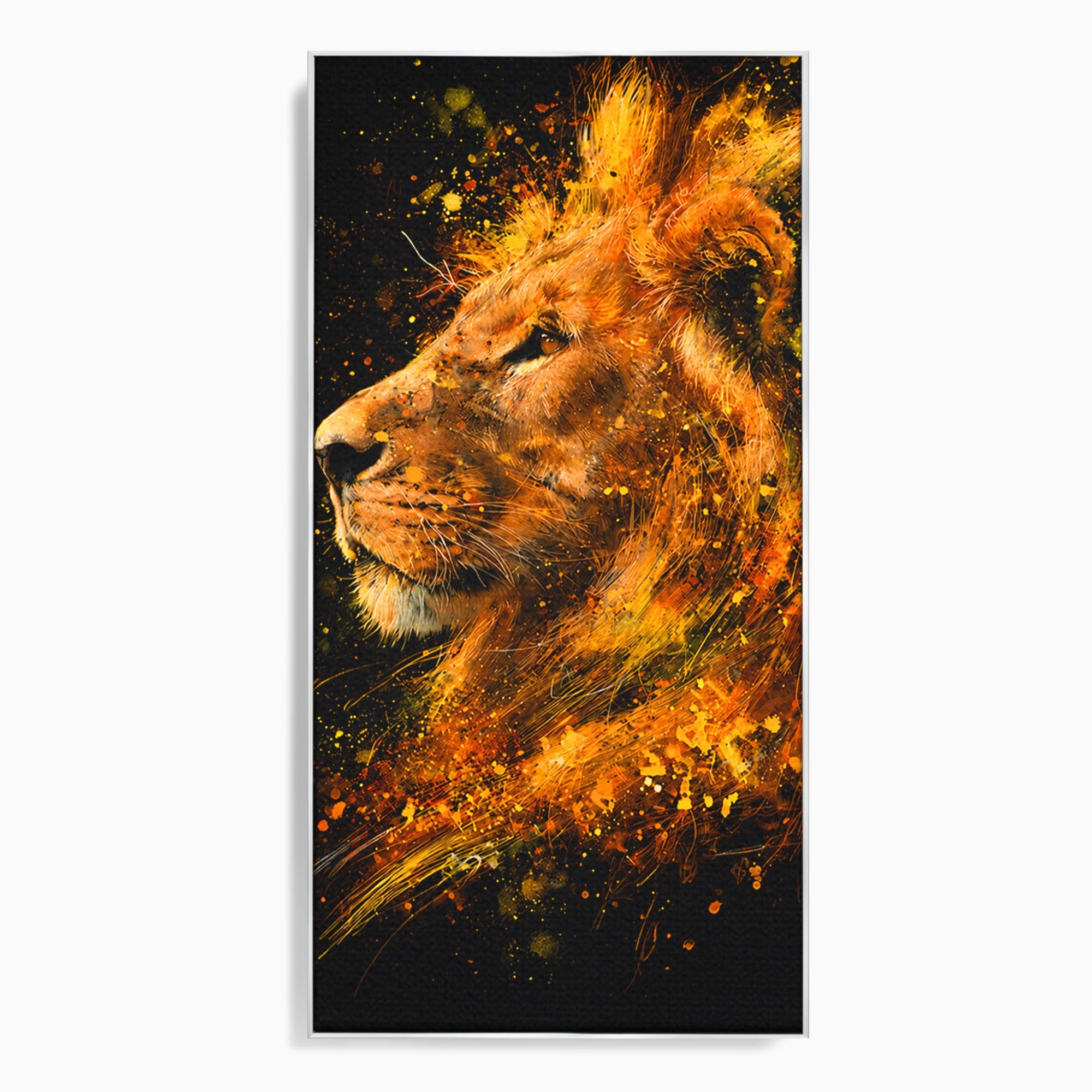 Tablou Canvas Premium LuxCanva® M1564, Spiritul Leului, Leu, Portret, Animal, Putere, Living, Culori Vibrante