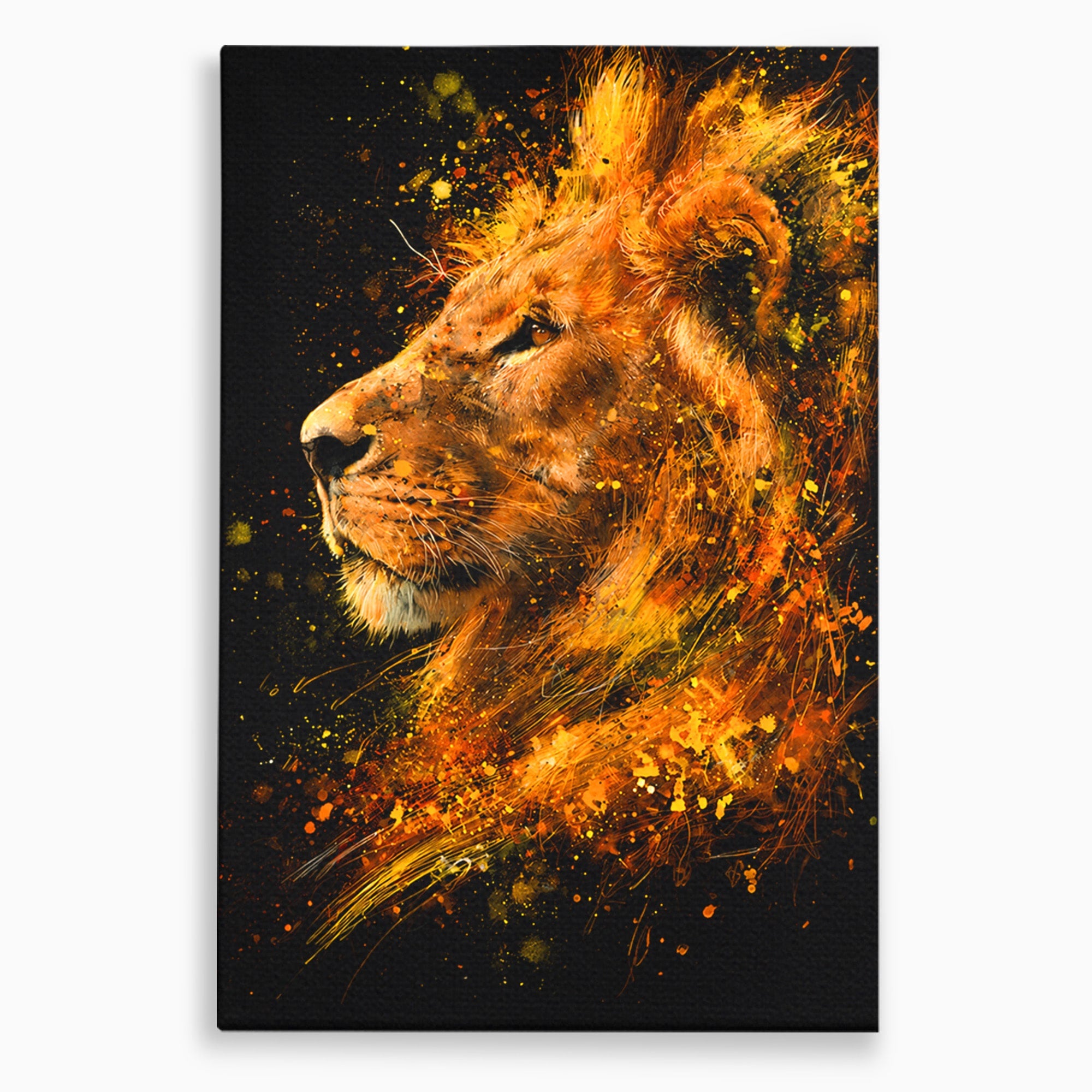 Tablou Canvas Premium LuxCanva® M1564, Spiritul Leului, Leu, Portret, Animal, Putere, Living, Culori Vibrante